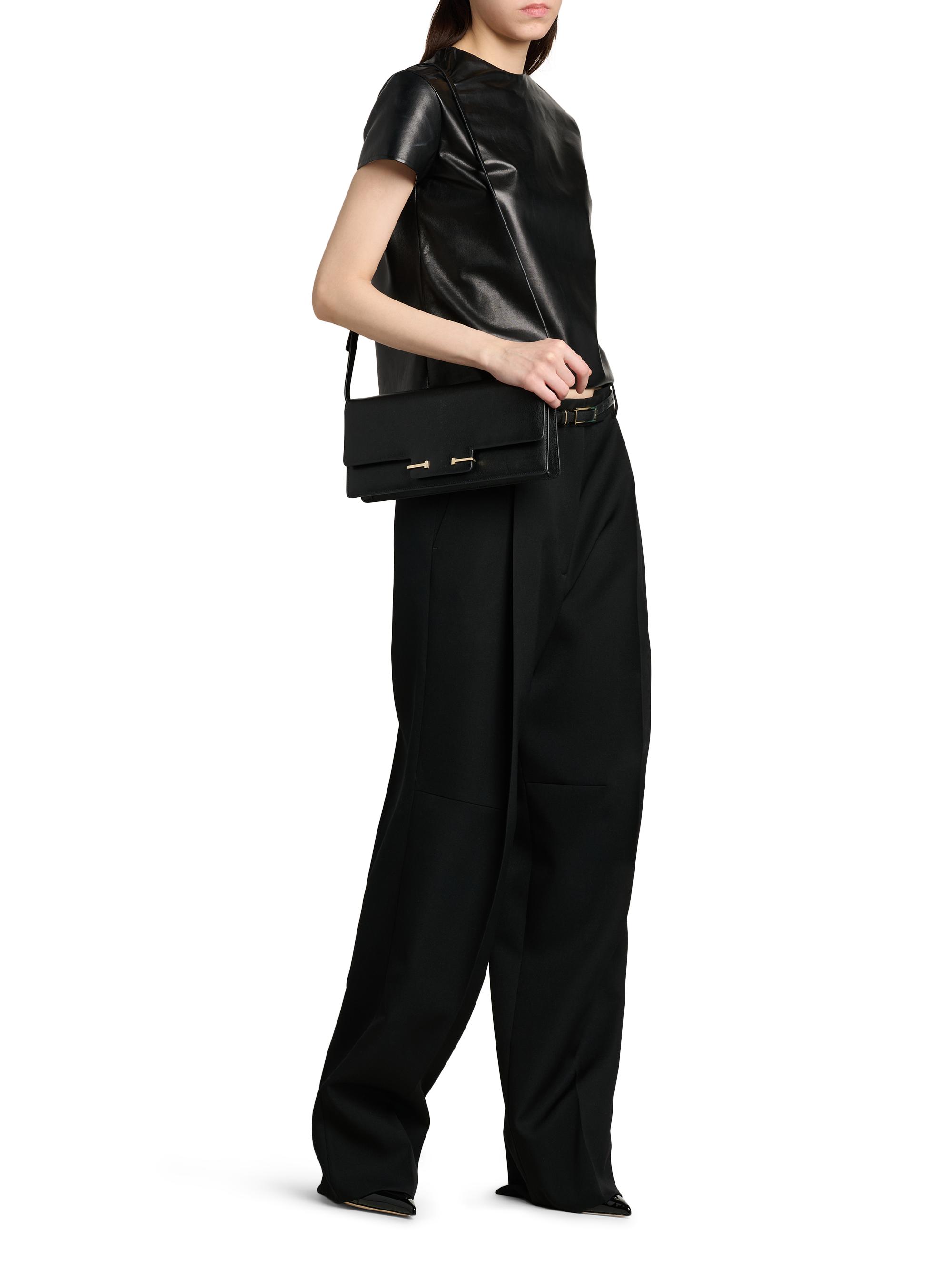 East West Supple Grain Leather Shoulder Bag