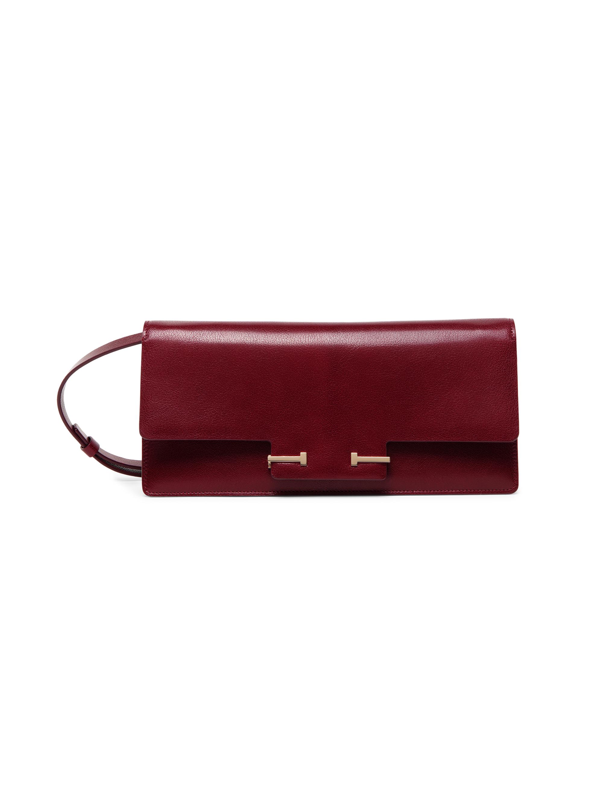 TOM FORD Women's East West Supple Grain Leather Shoulder Bag - Ruby Red