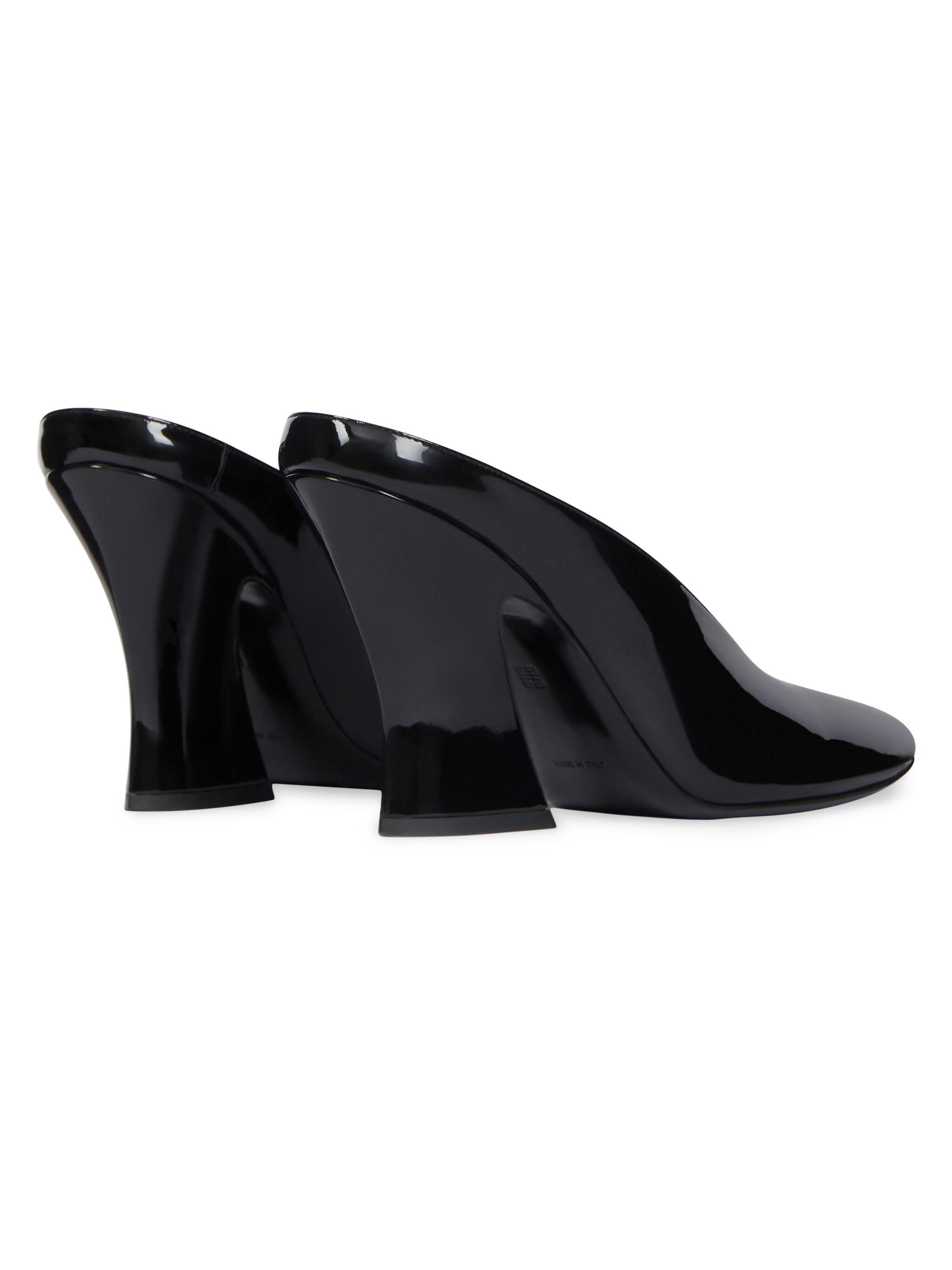 Givenchy Sculpted Heeled Mules in Patent Leather | Saks Fifth Avenue