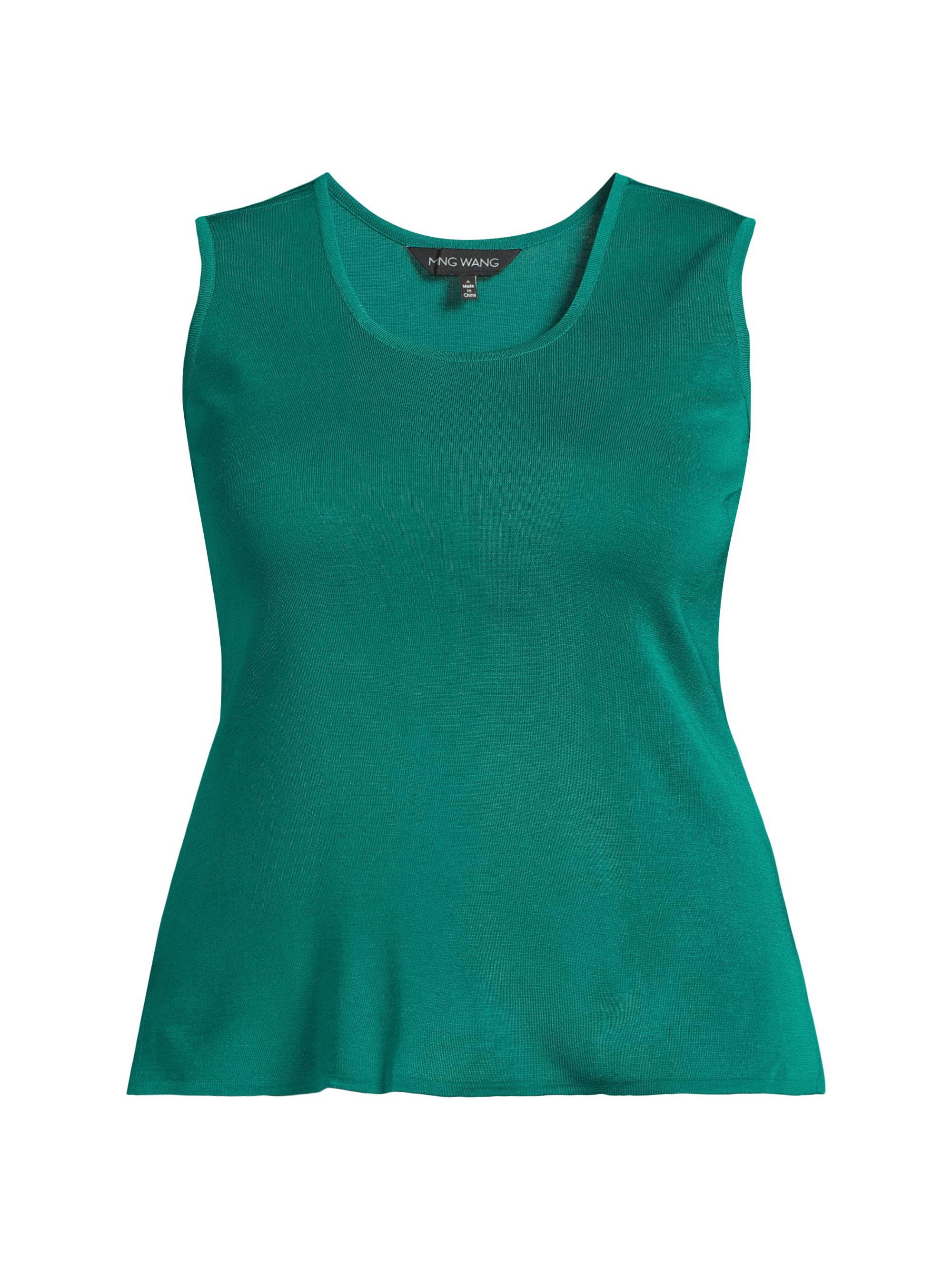 Ming Wang Women's Plus Knitted Sleeveless Top - Everest