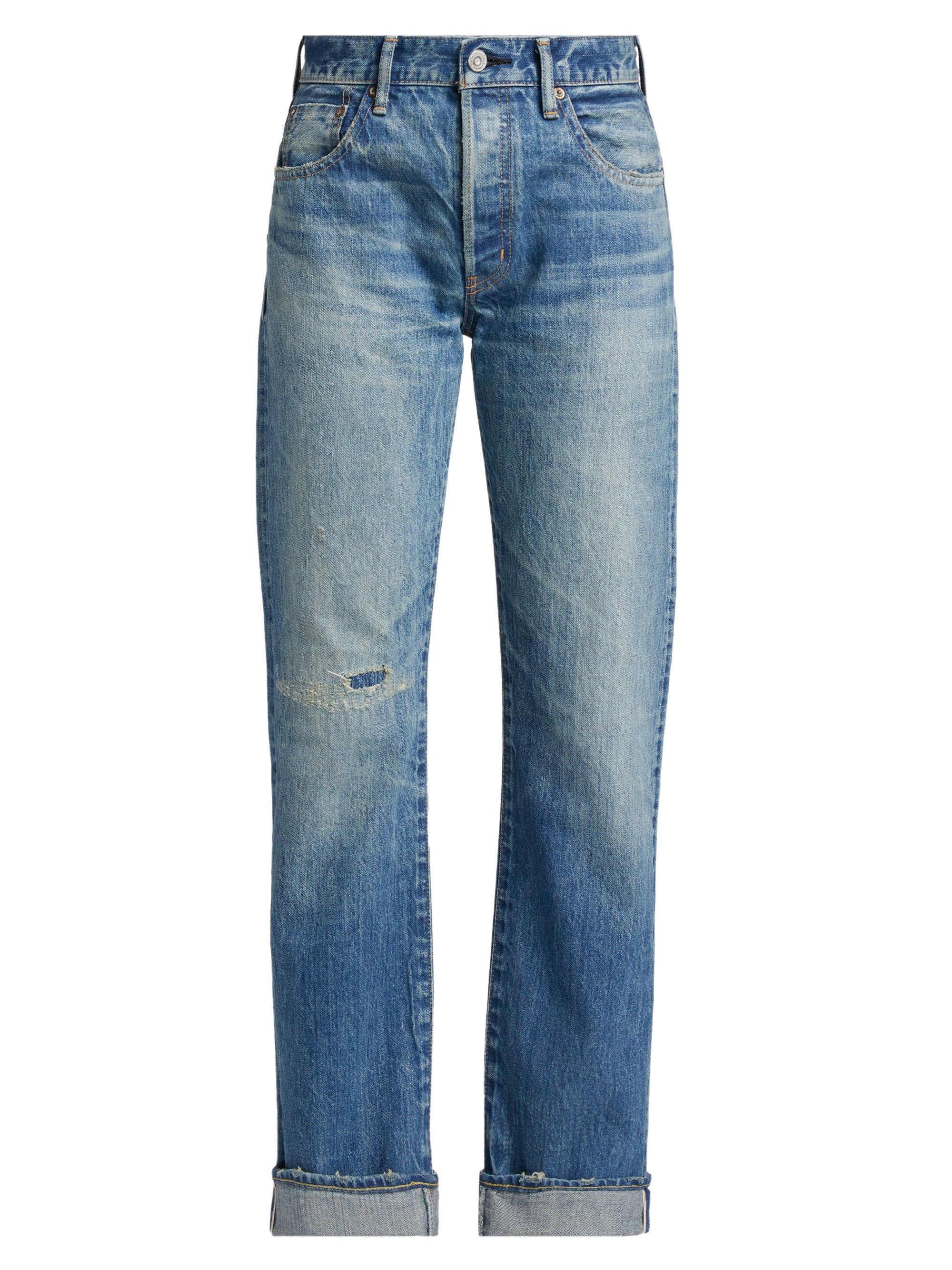 Moussy Vintage Gulfport Distressed Wide-Straight Jeans | Saks