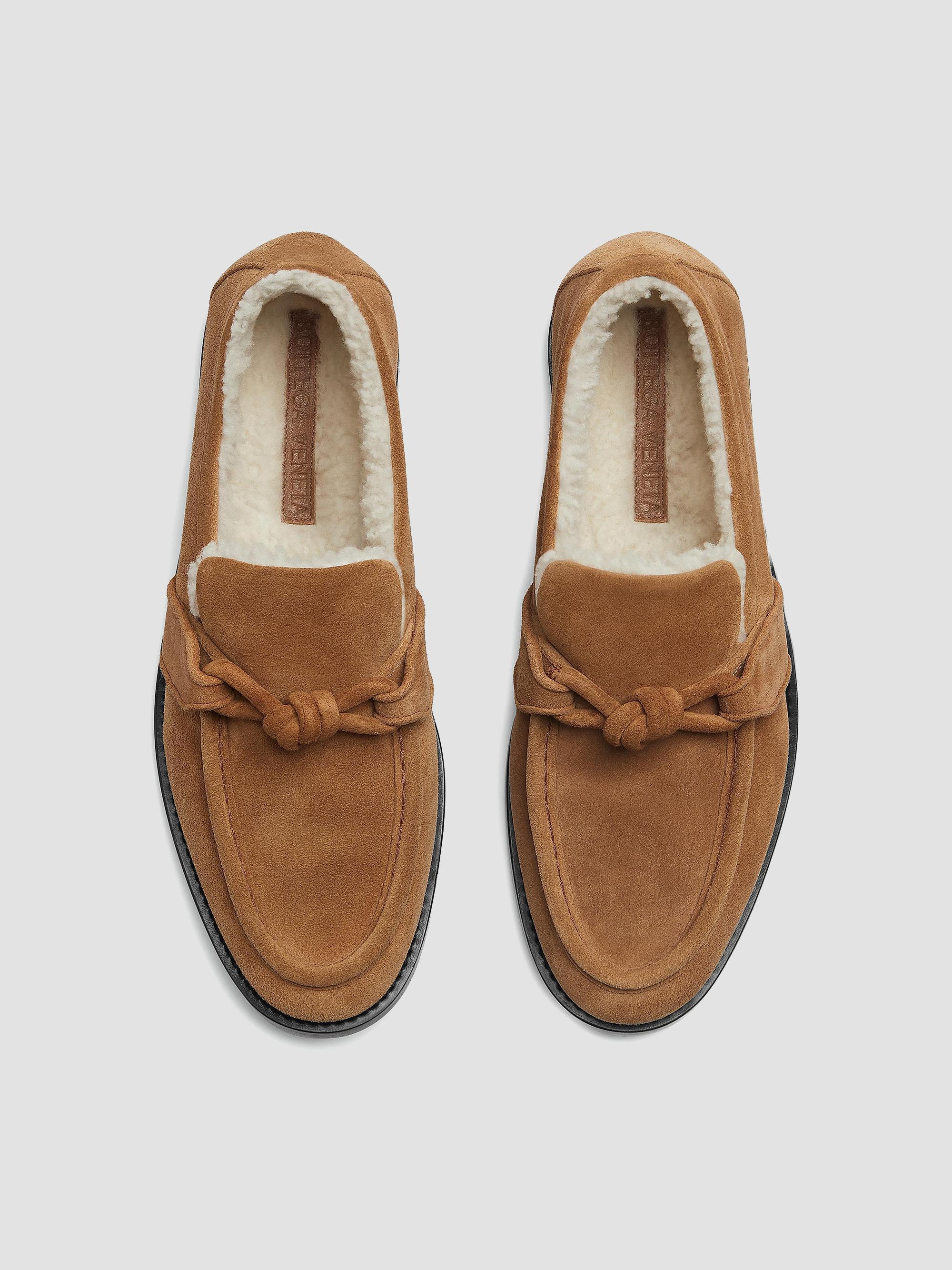 Bottega Veneta Astaire Shearling-Lined Suede Loafers | Saks  display picture 3
