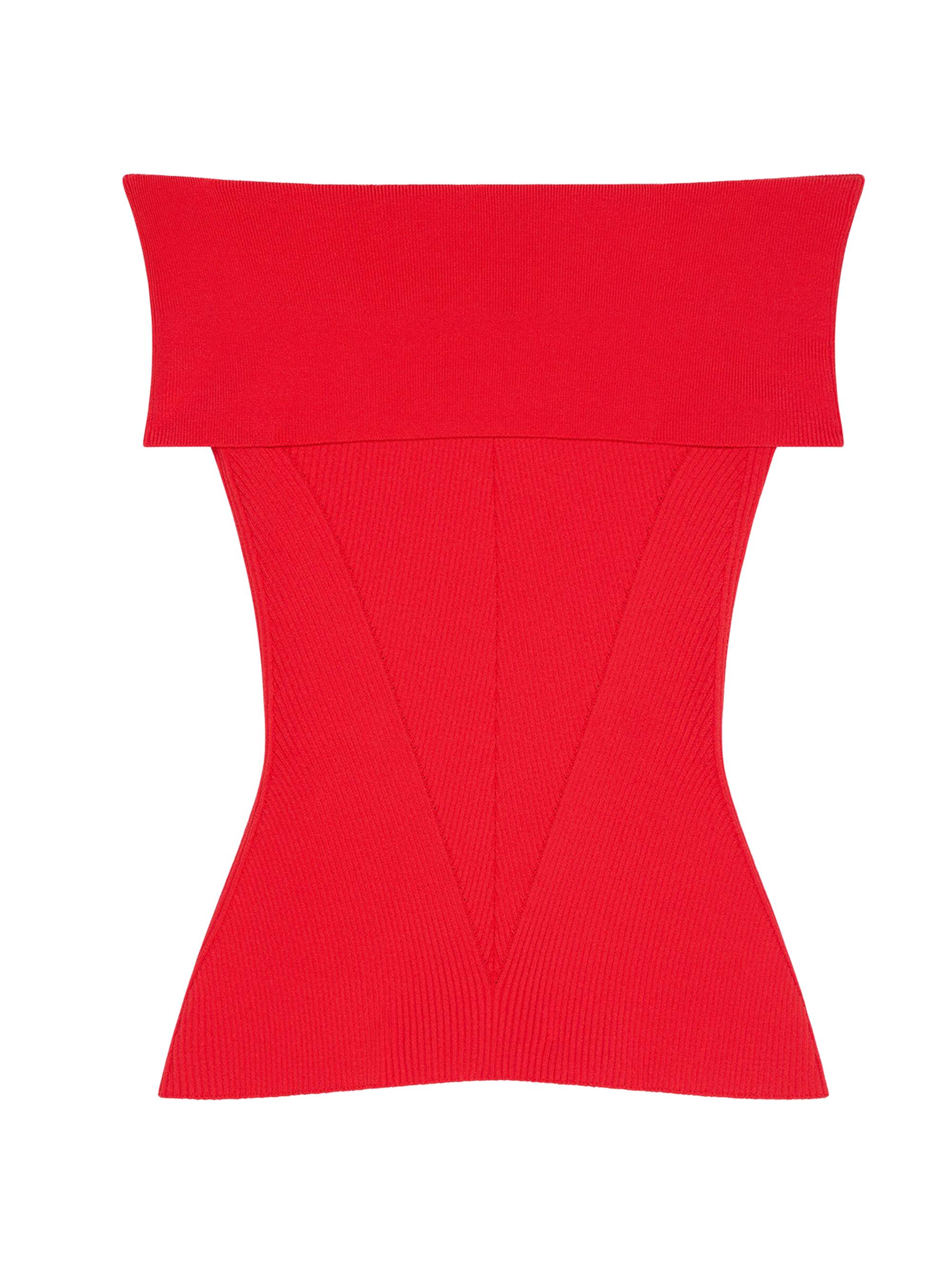 Givenchy Women's Slim Fit Off-The-Shoulder Top - Vermillon