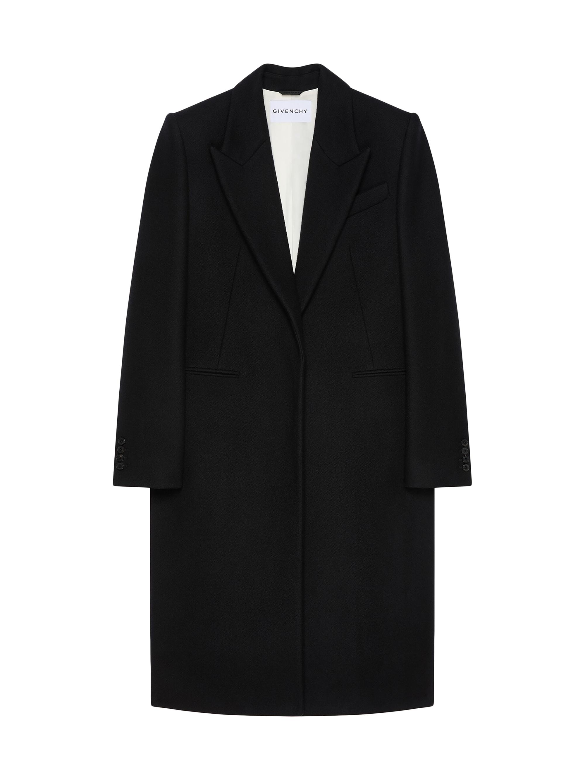 Prada Double-Breasted Technical Tricotine Coat | Saks Fifth Avenue