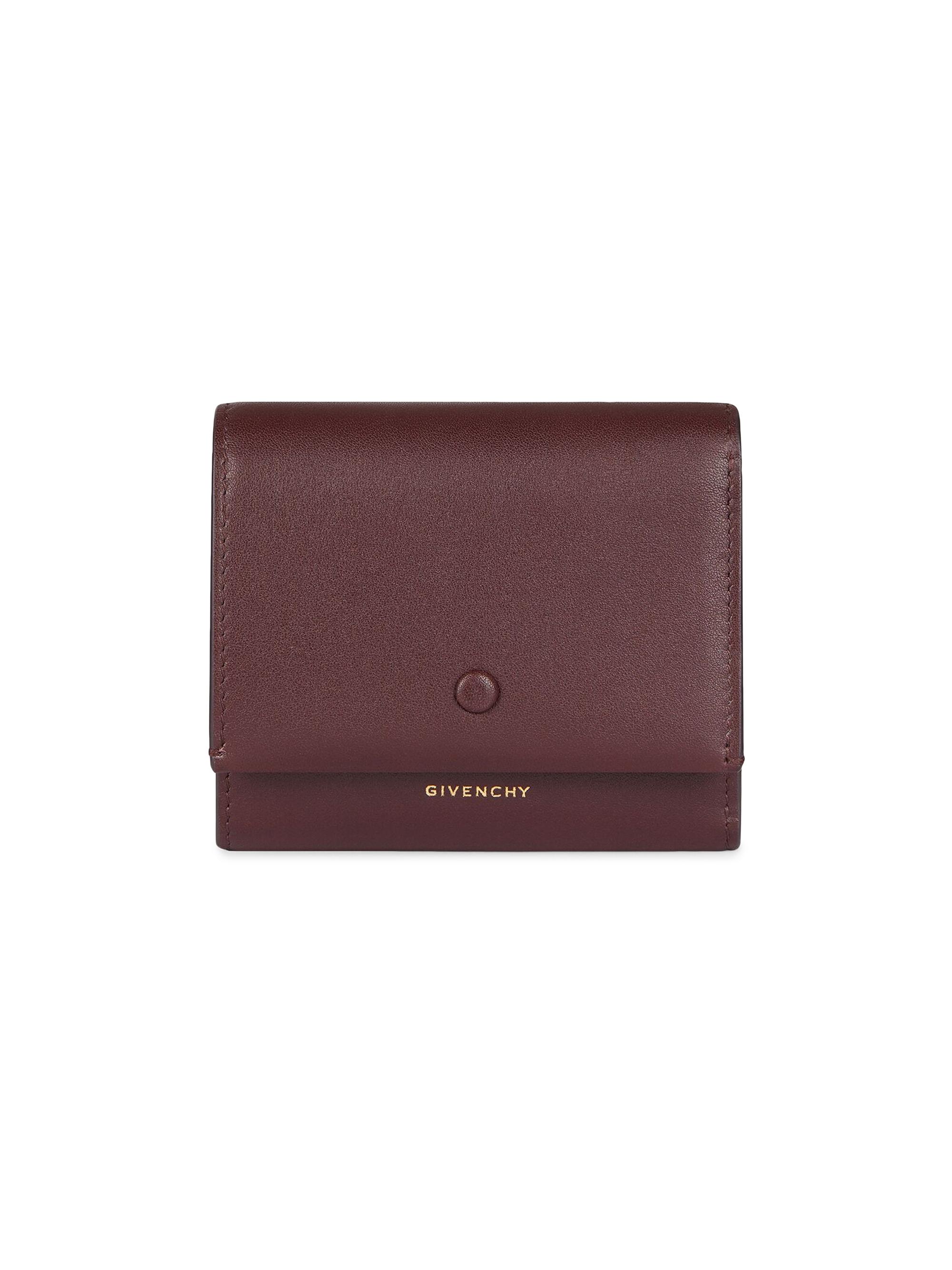 Givenchy Women's Day Wallet in Shiny Leather - Burgundy