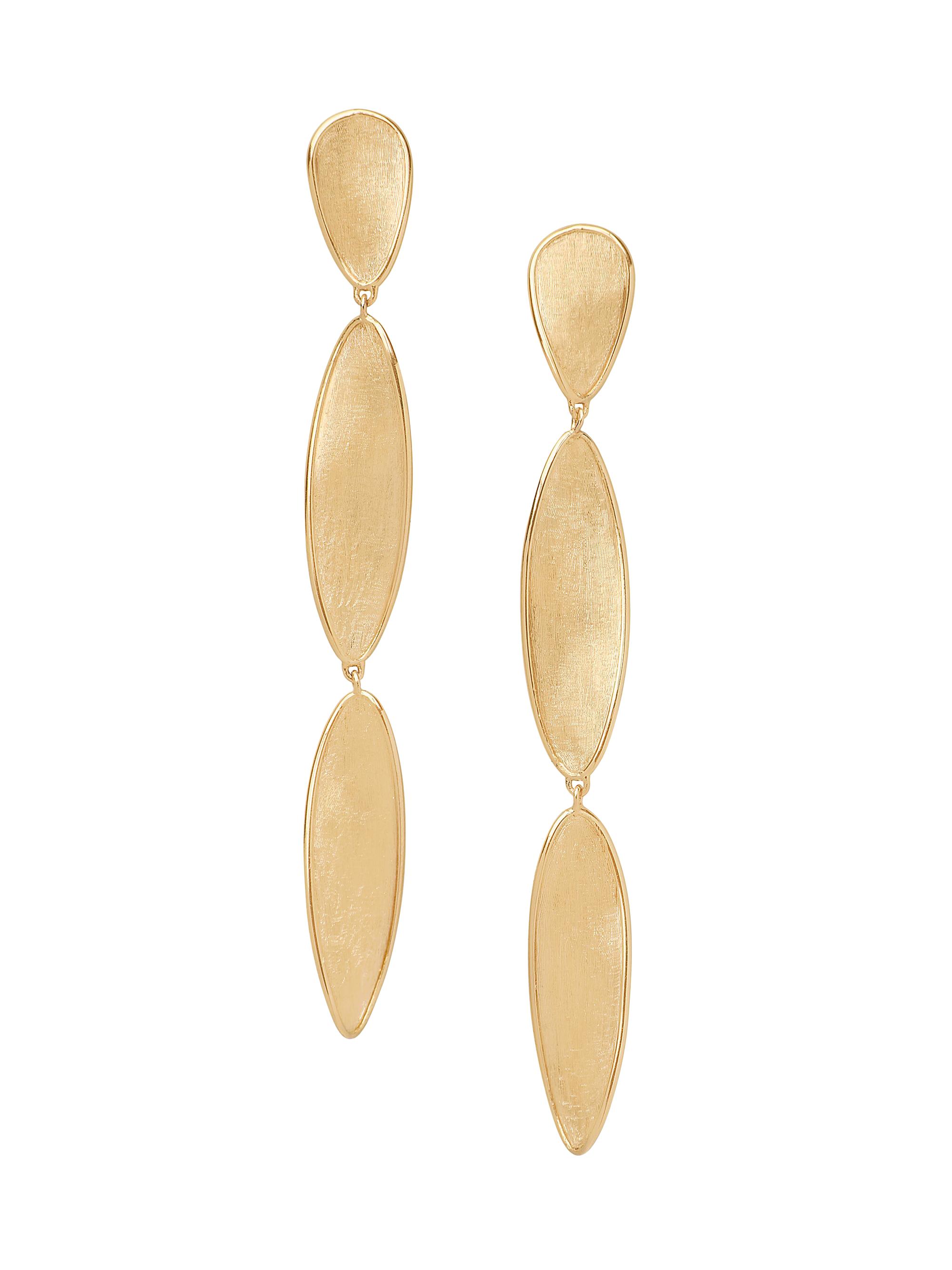 Marco Bicego Women's Lunaria Twist 18K Yellow Gold Triple-Drop Earrings - Yellow Gold