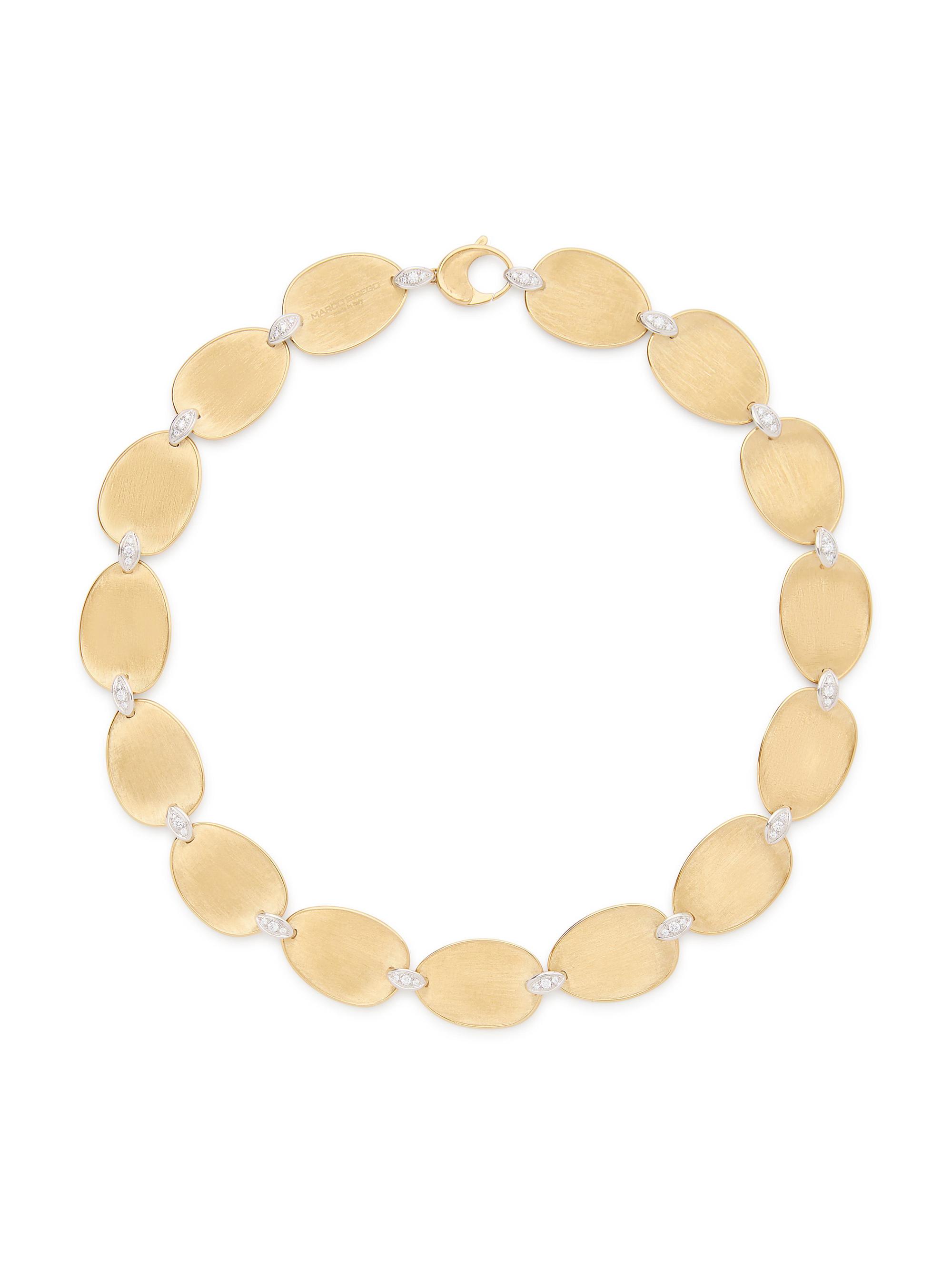 Marco Bicego Women's Lunaria Two-Tone 18K Gold & 0.81 TCW Diamond Necklace - Yellow Gold