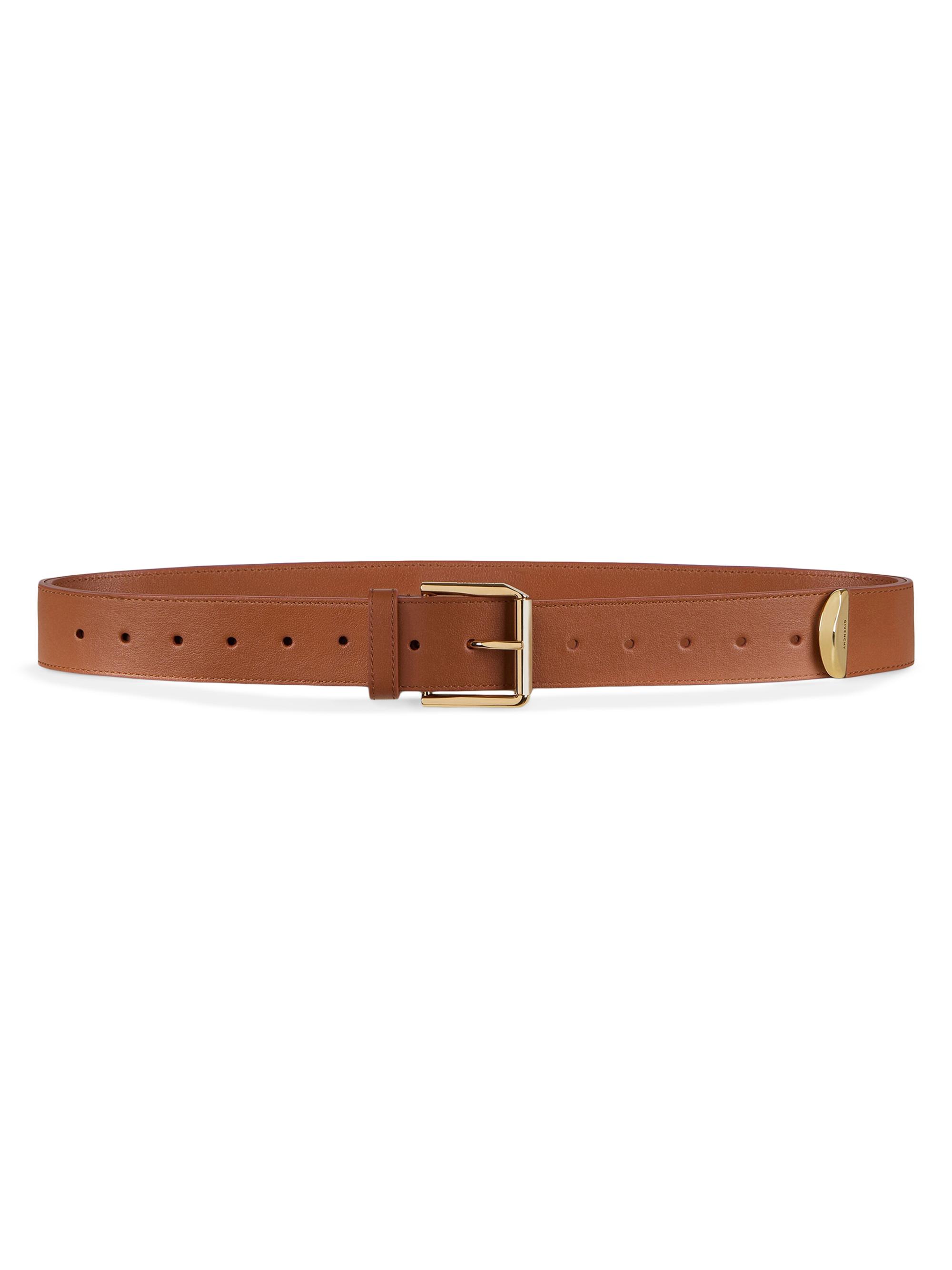 Givenchy Women's Voyou Long Belt in Shiny Leather - Caramel Brown