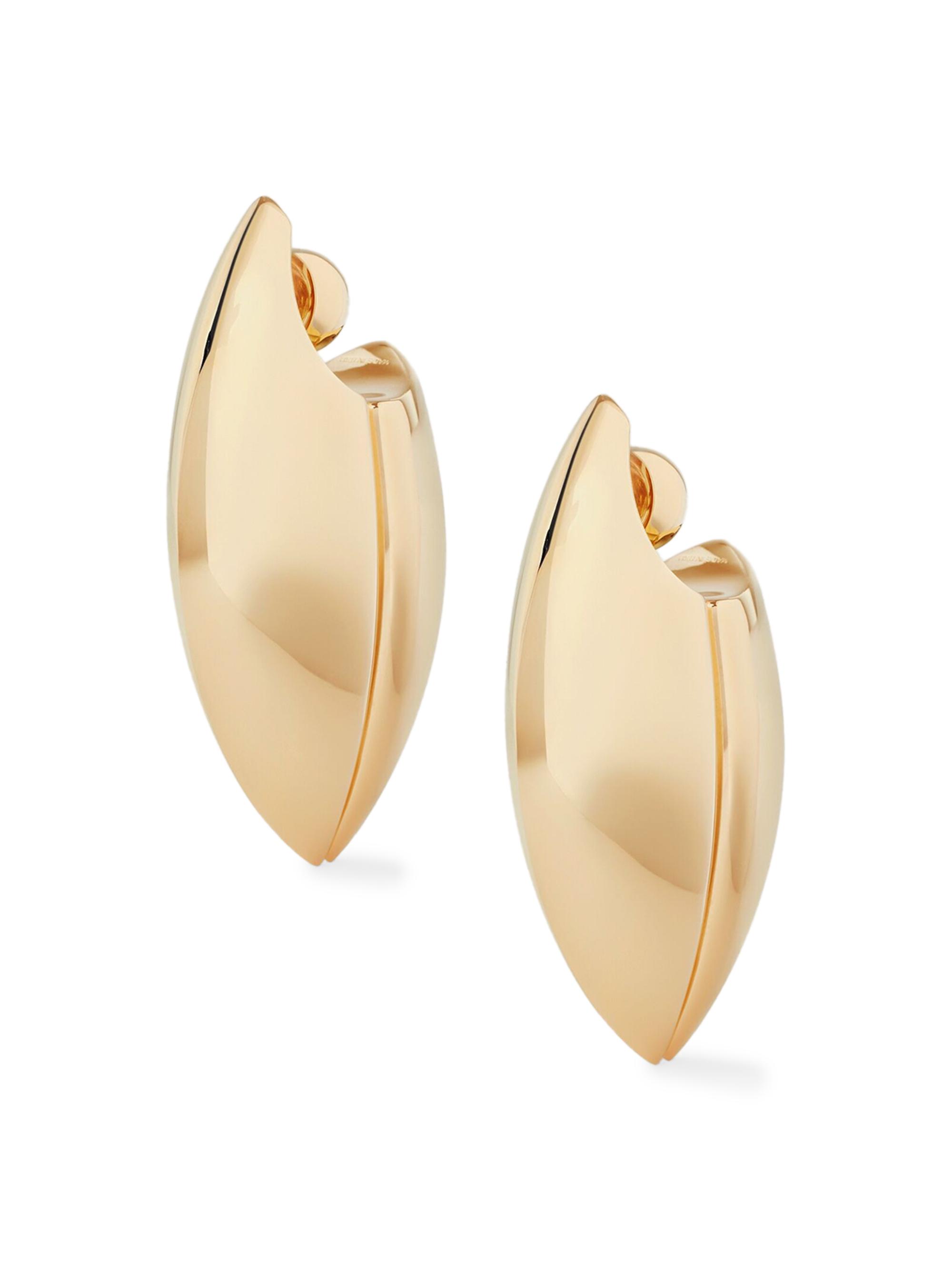 Givenchy Women's Cocoon Earrings in Metal - Golden Yellow