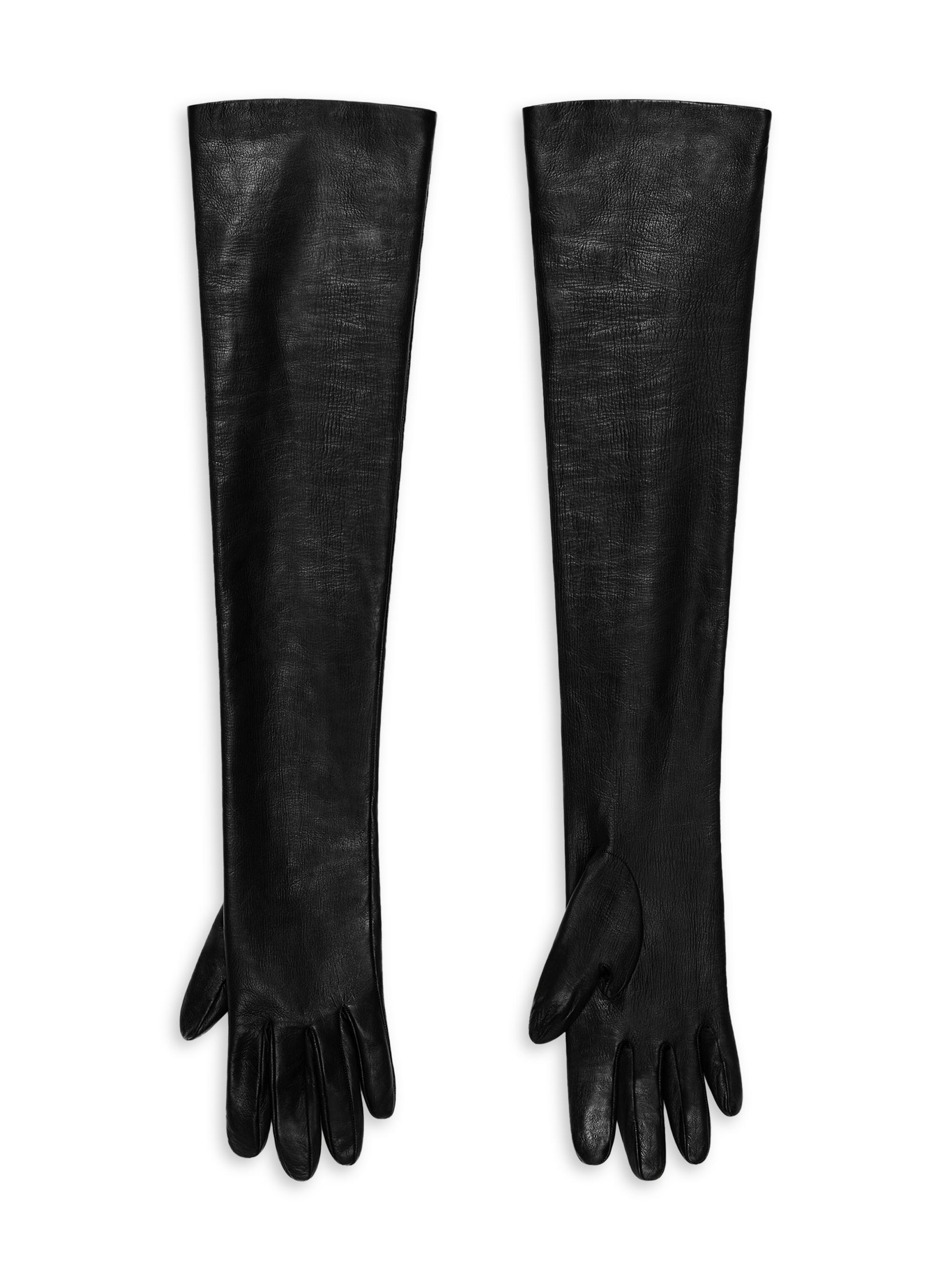Givenchy Women's Long Gloves in Nappa Leather - Black