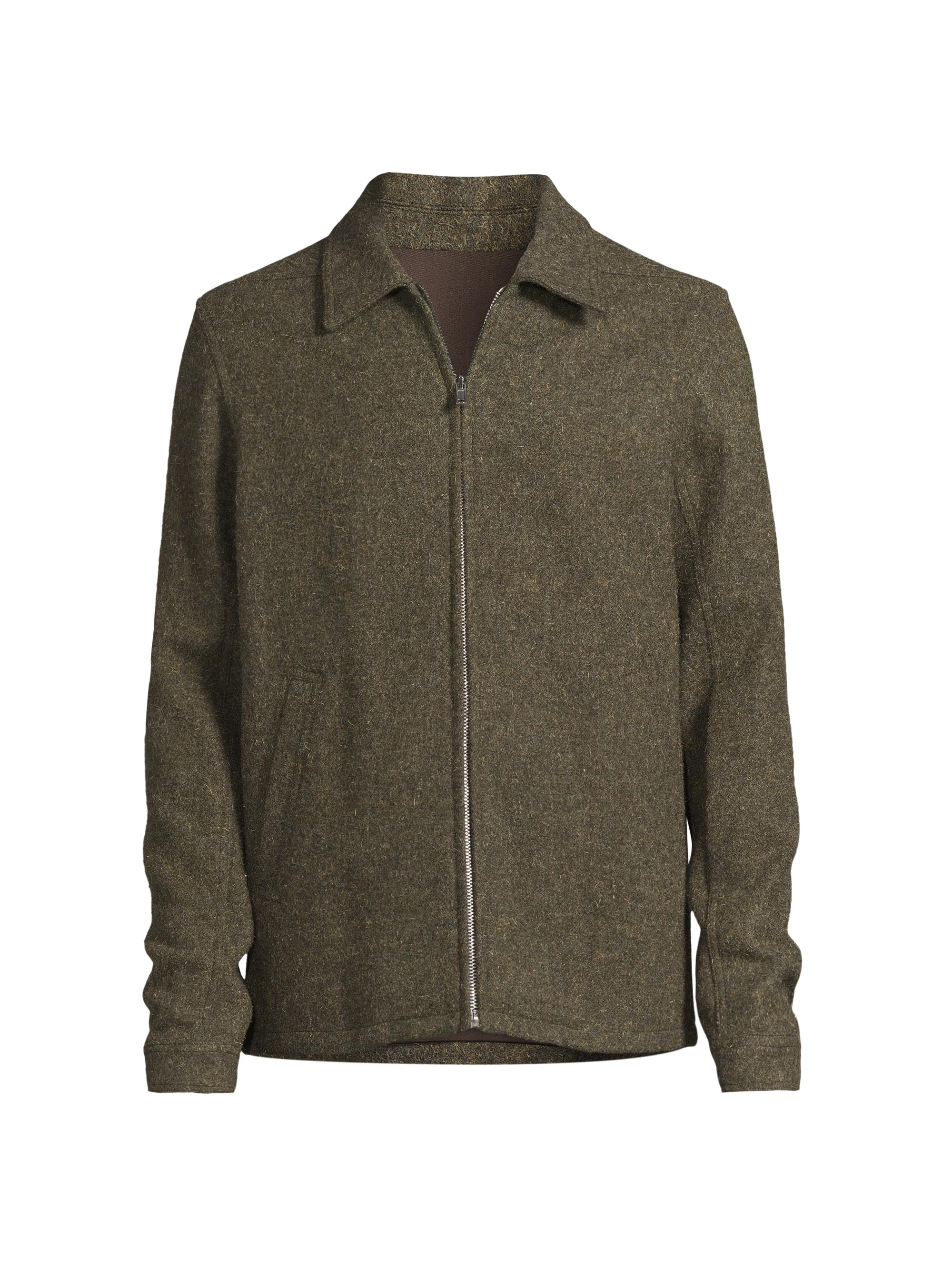 Rick Owens Men's Giacca Brad Wool Jacket - Bosco