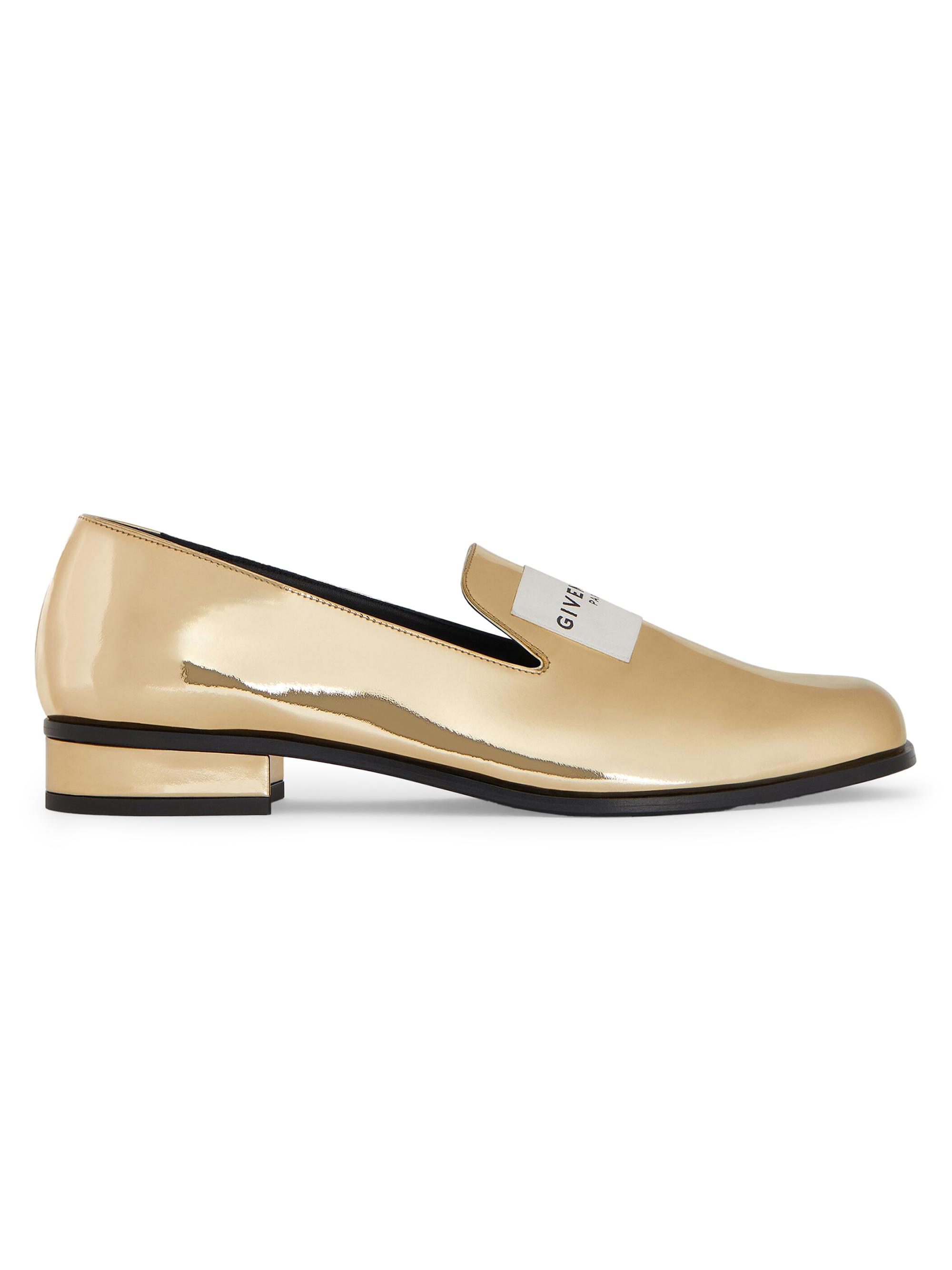 Givenchy Women's Tux Loafers in Mirror Effect Leather - Golden