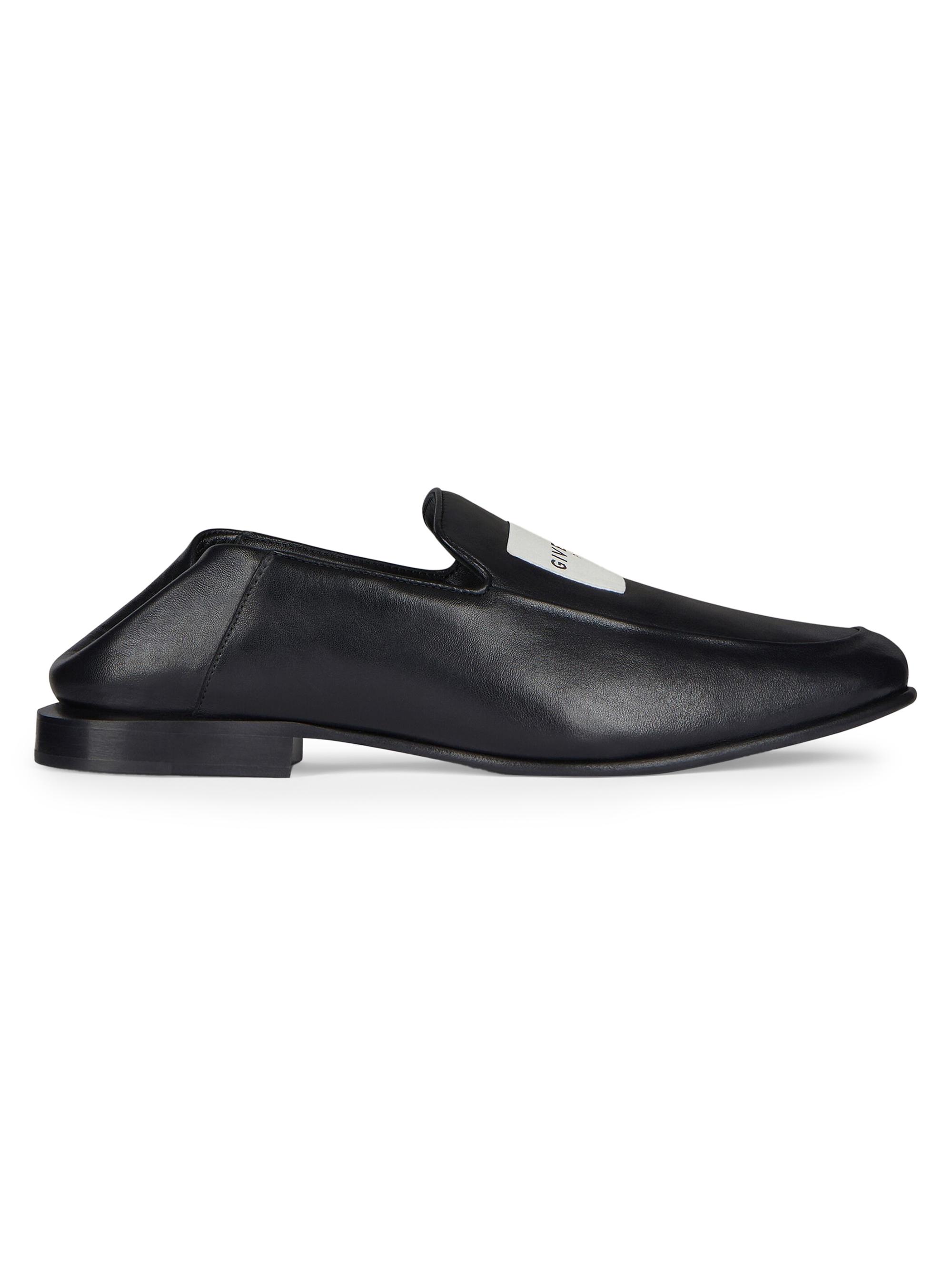 Givenchy Women's Label Loafers in Leather - Black