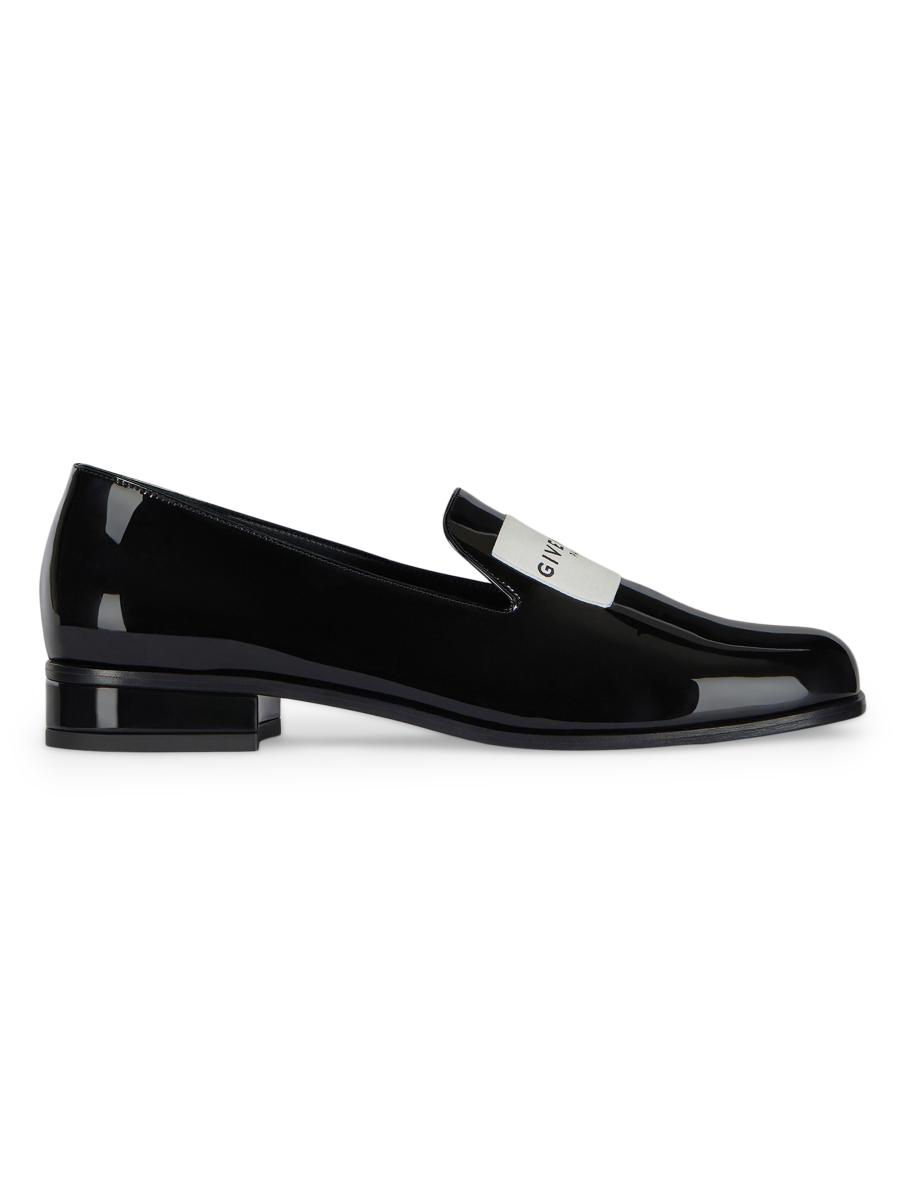 Givenchy Tux Loafers in Patent Leather Black