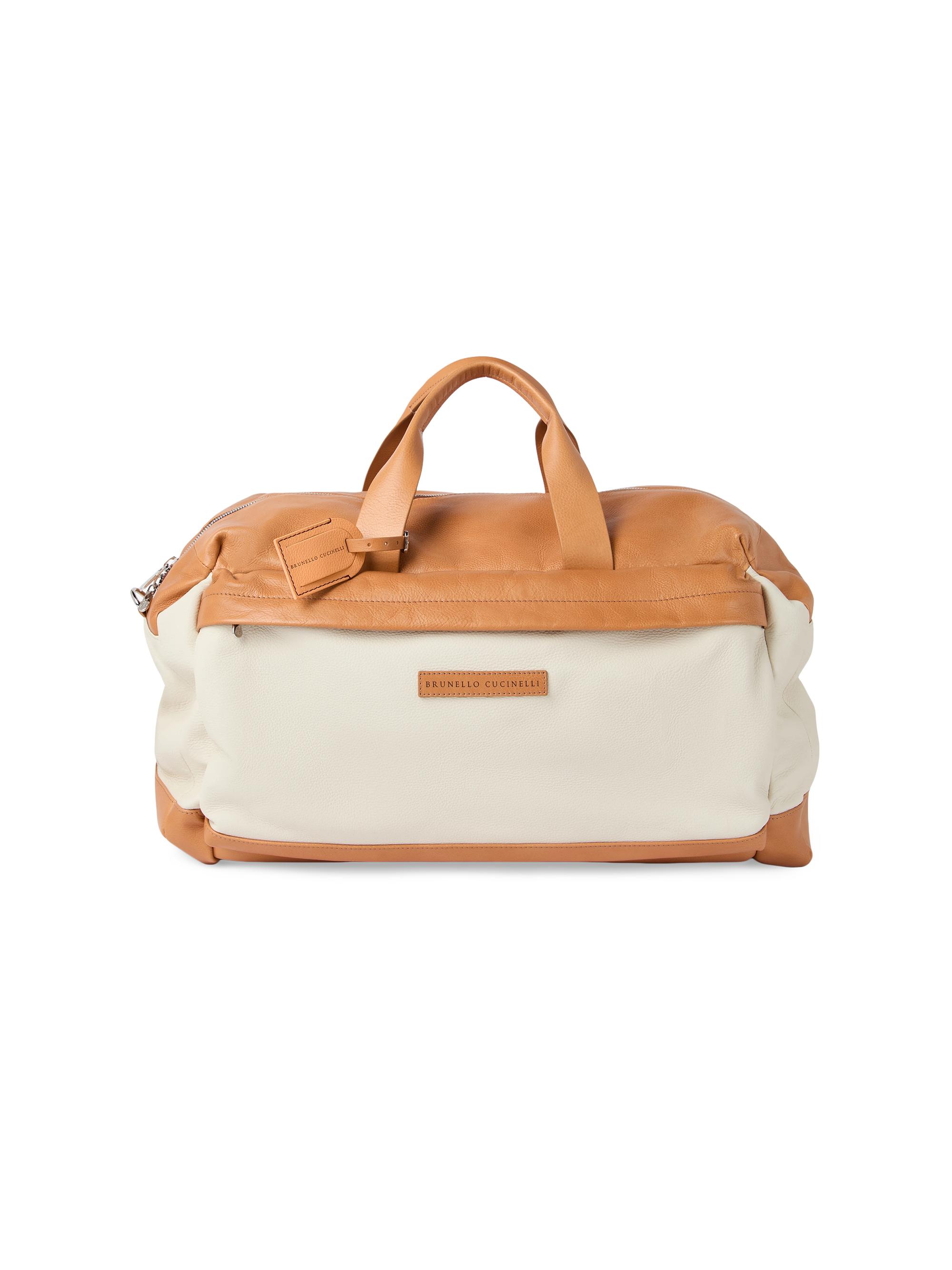 Brunello Cucinelli Men's Grained Calfskin and Cowhide Active Bag -