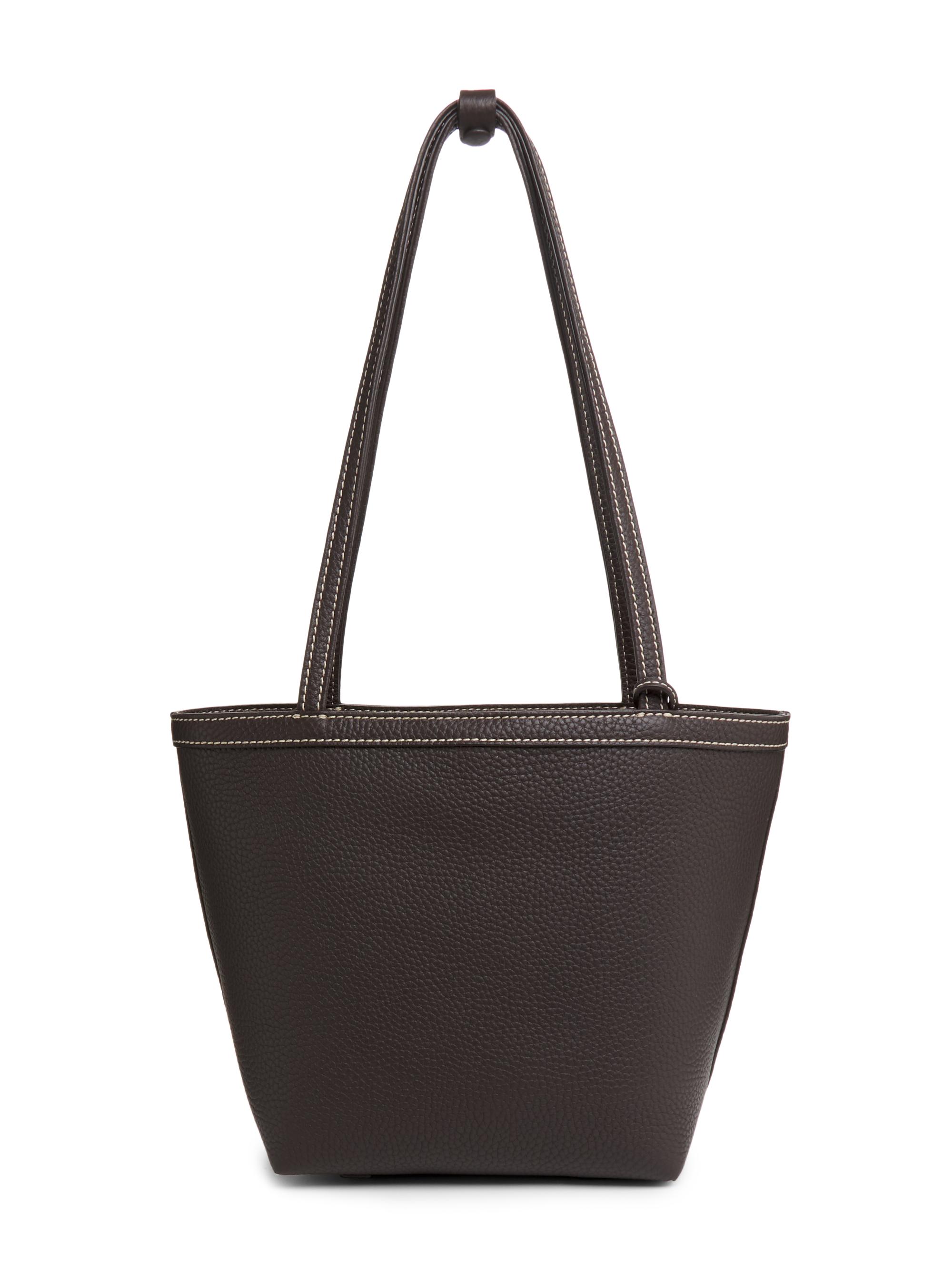 The Row Women's  Park Leather Tote Bag - Dark Brown