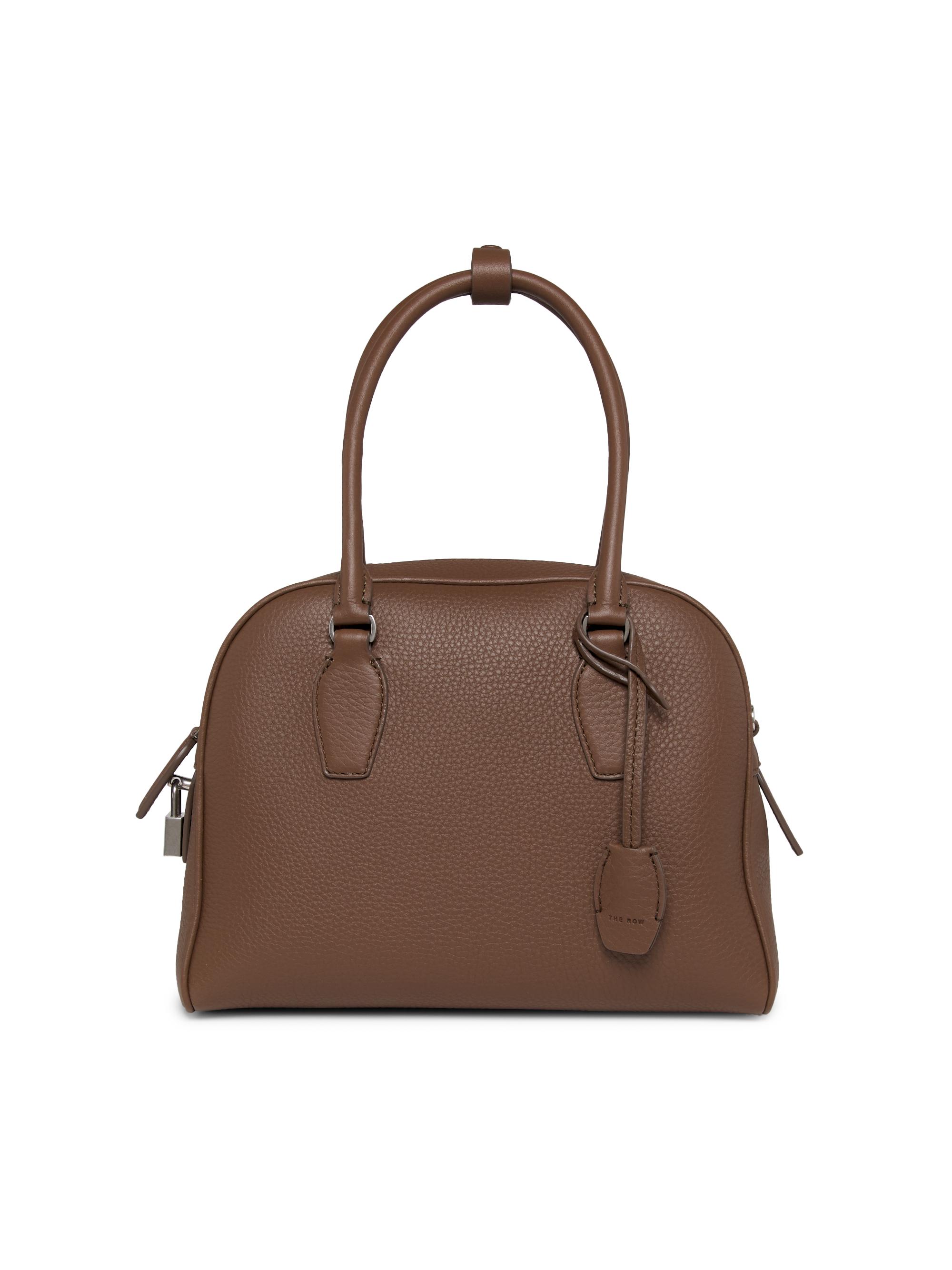 The Row Women's India Leather Top Handle Bag - Dark Olive