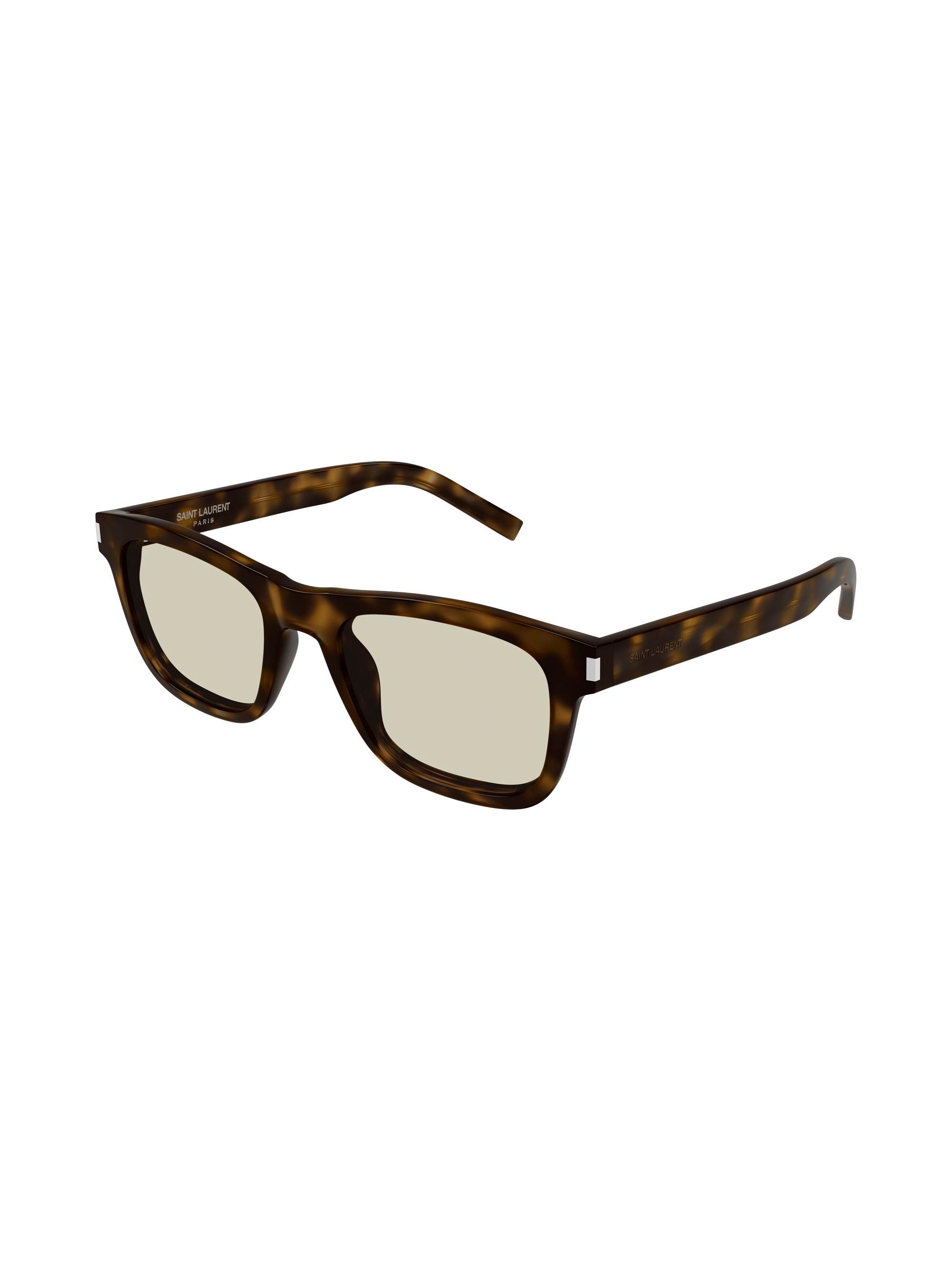 Saint Laurent Men's 52MM Square Sunglasses - Havana Brown