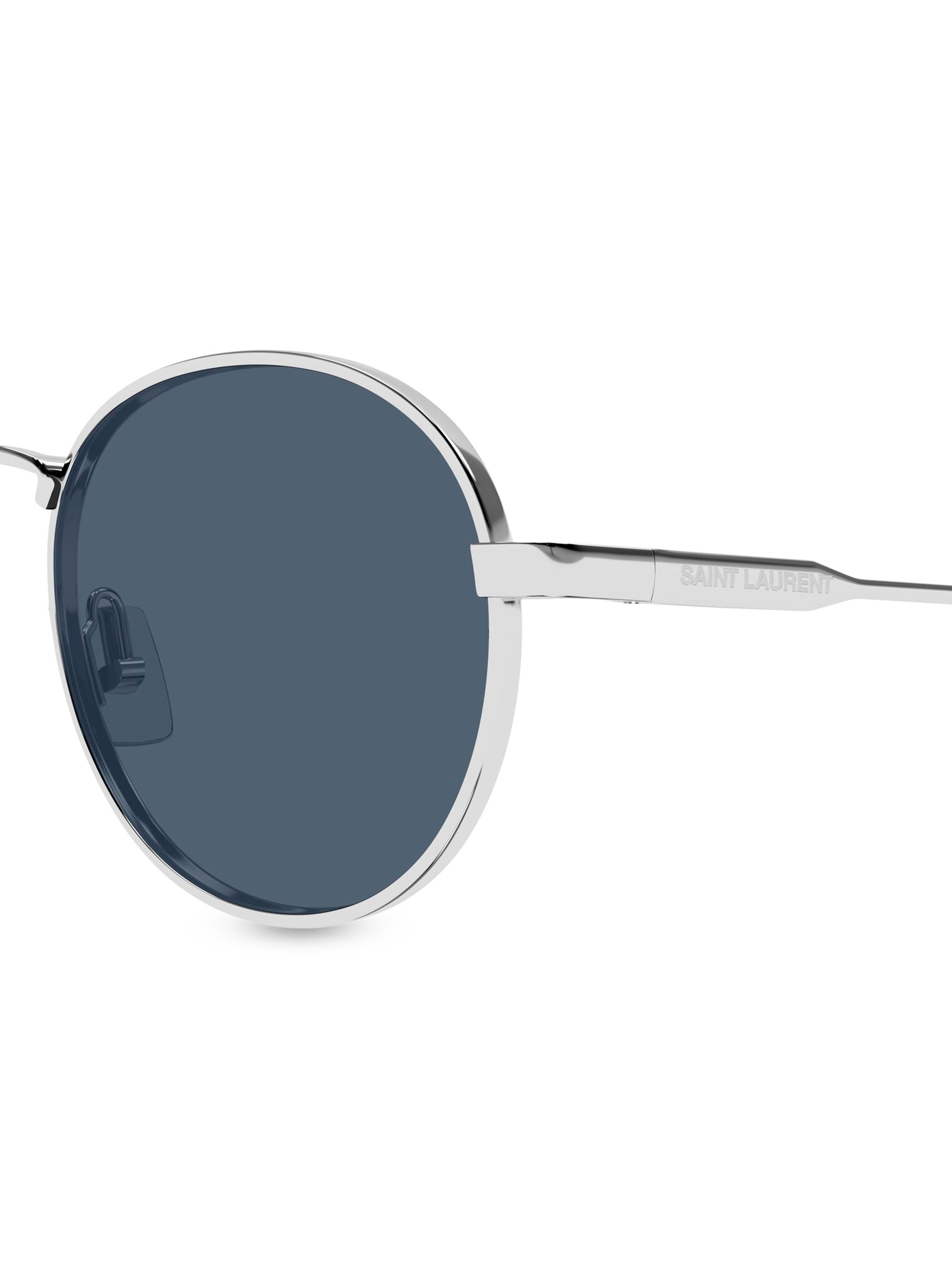 Saint Laurent 52MM Round Metal Sunglasses | Saks Fifth Avenue