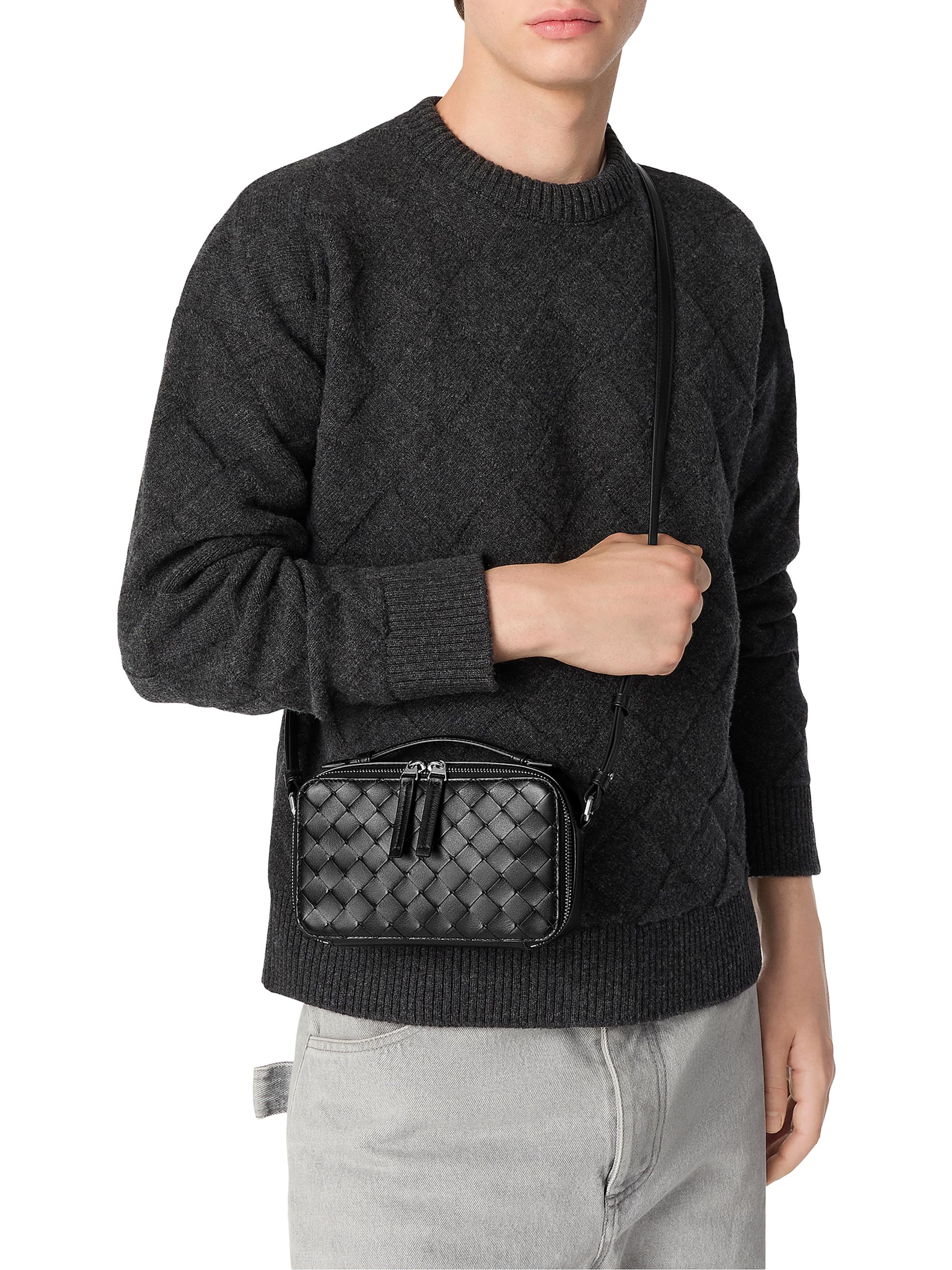 Bottega Veneta Getaway Intrecciato Horizontal Leather Phone Pouch
