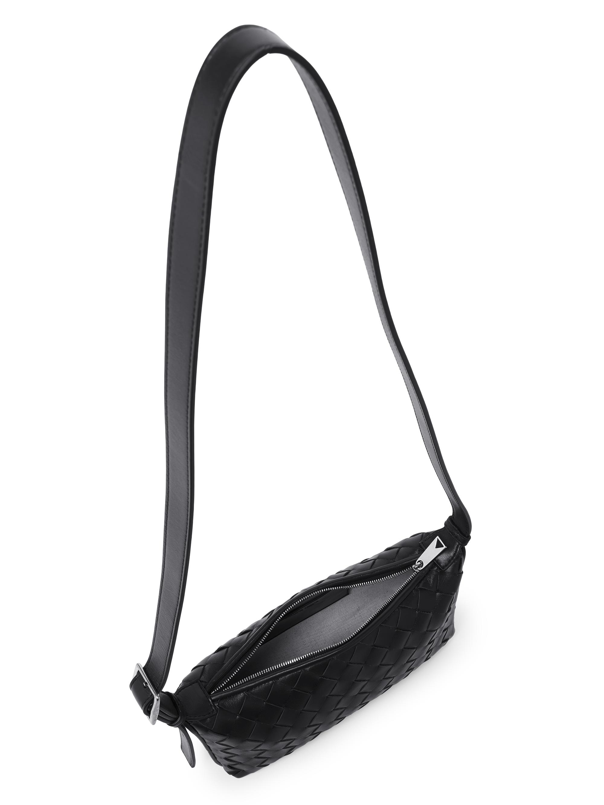 Traveler Intrecciato Leather Phone Pouch