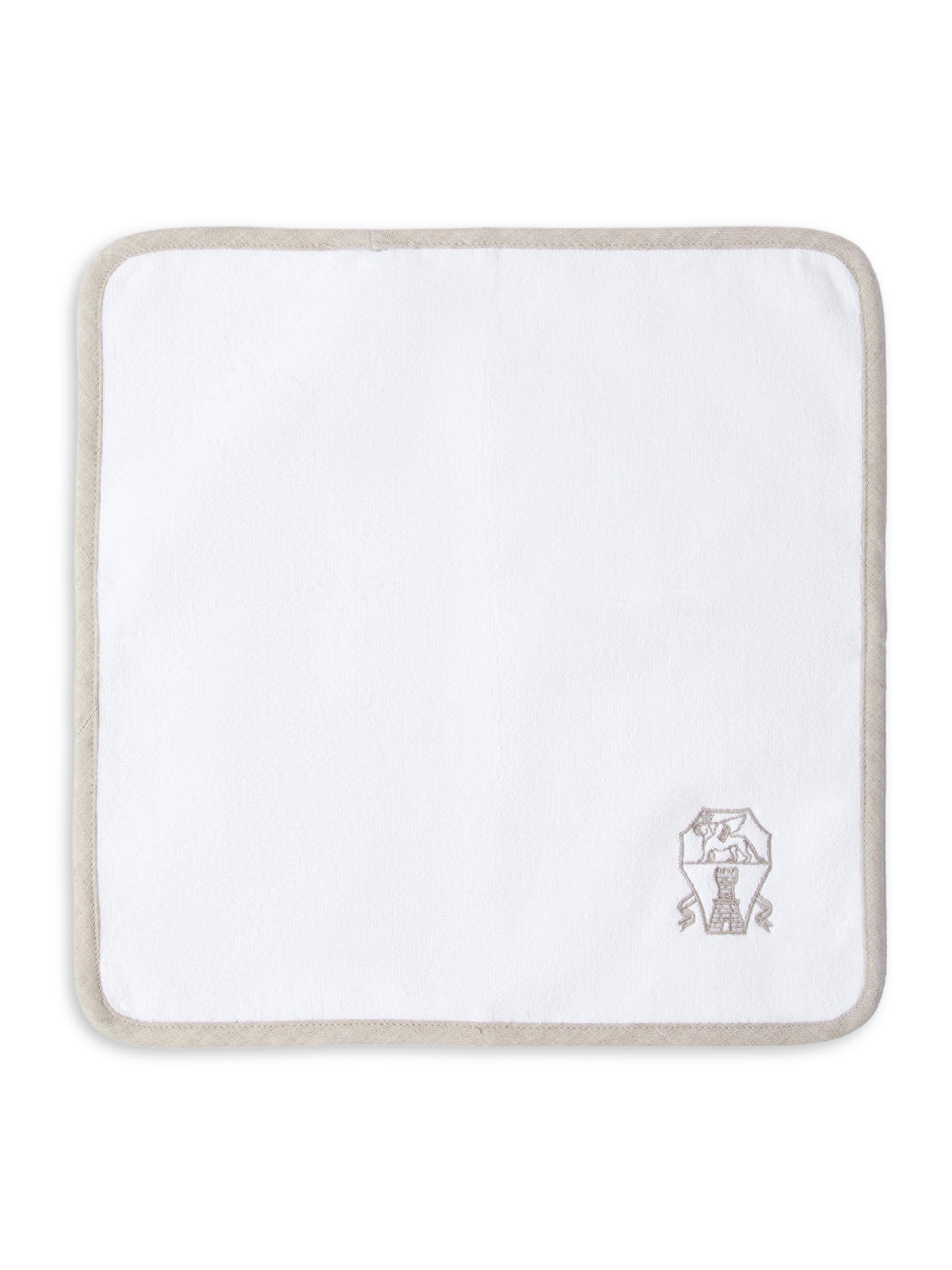 Brunello Cucinelli 2 Piece Cotton Terrycloth Hand Towel Set - White