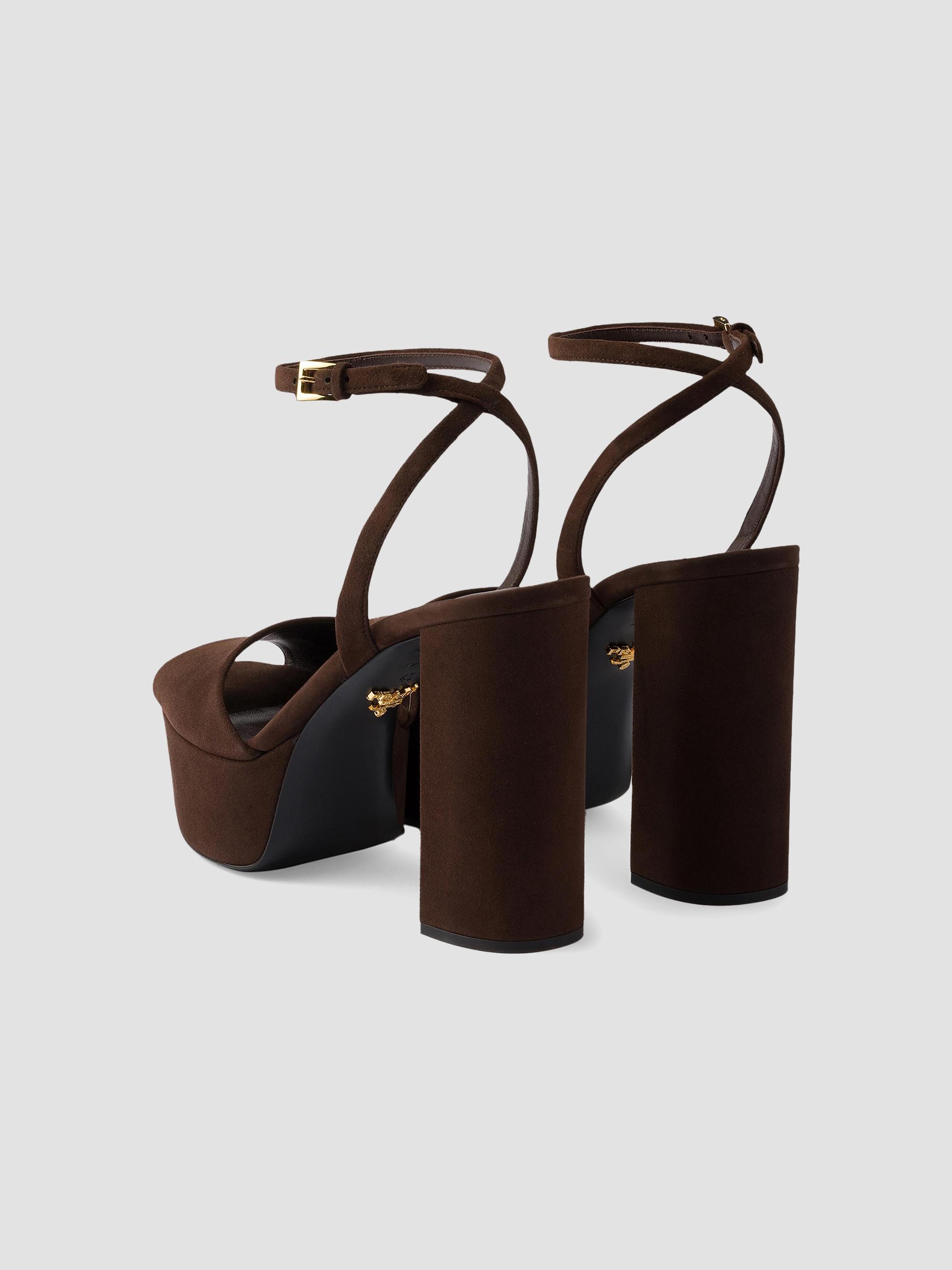 Prada Suede Platform Sandals | Saks Fifth Avenue