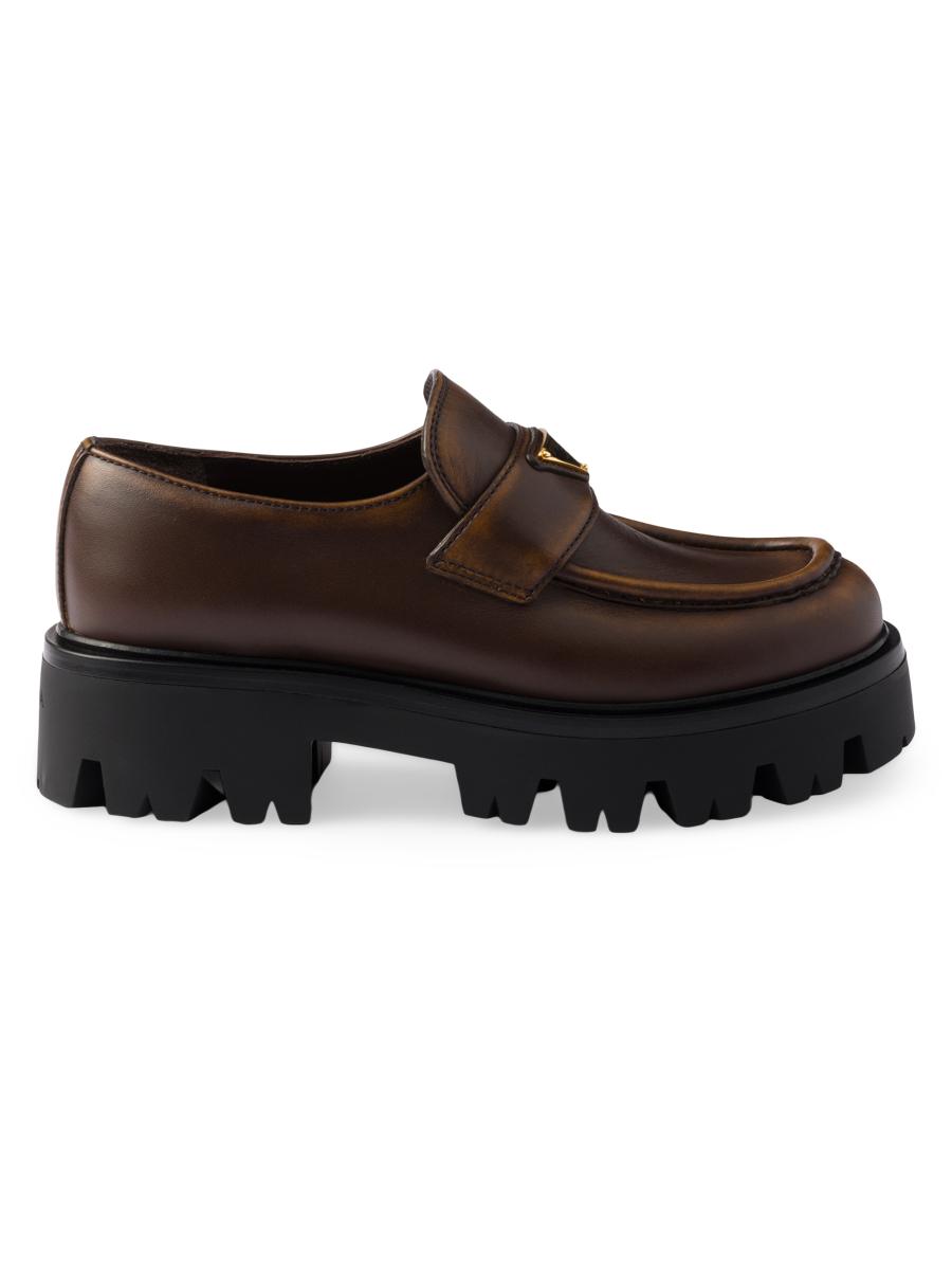 Prada Leather Loafers | Saks Fifth Avenue