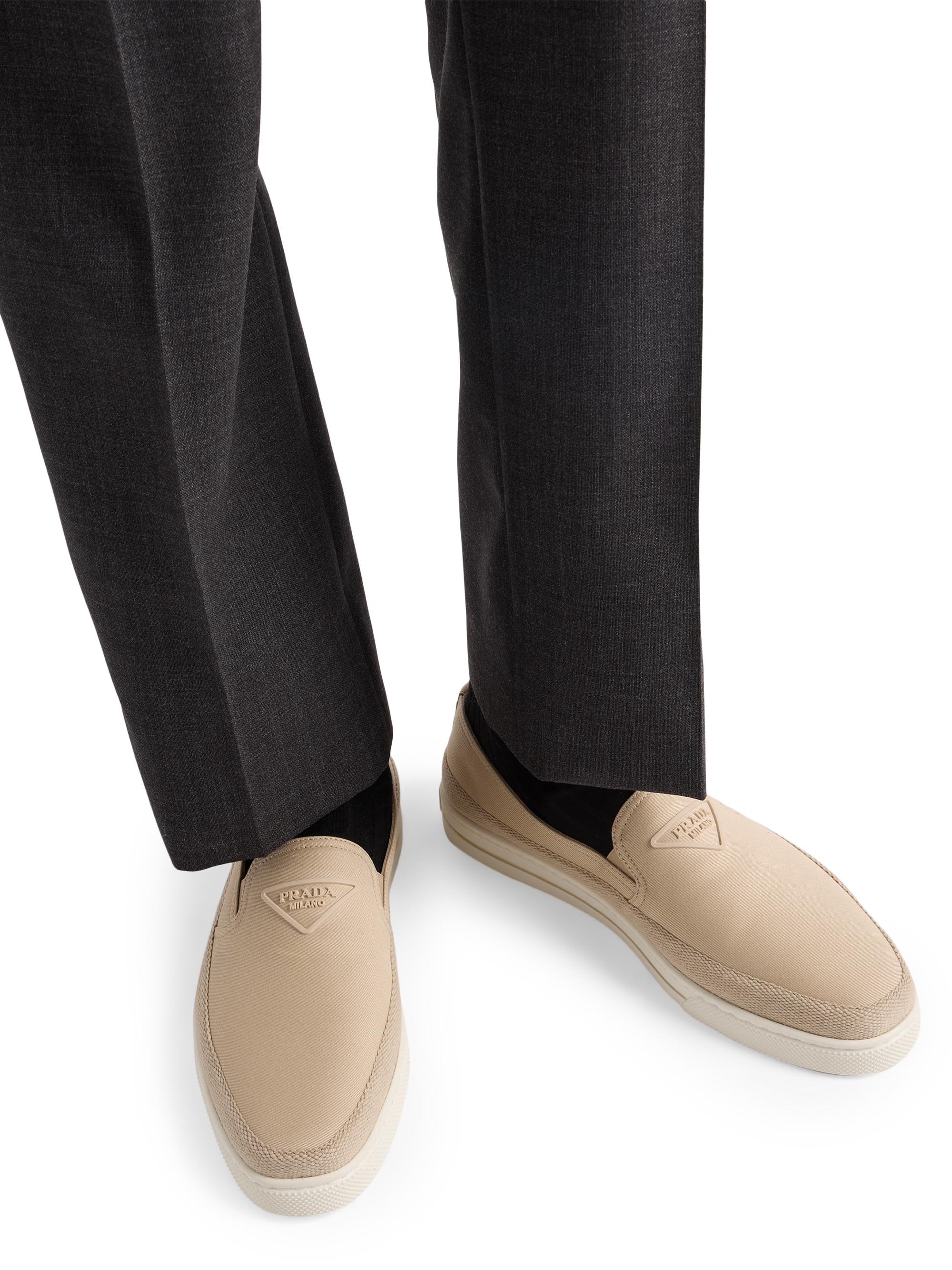 Prada Cotton Canvas Slip-Ons | Saks Fifth Avenue display picture 1