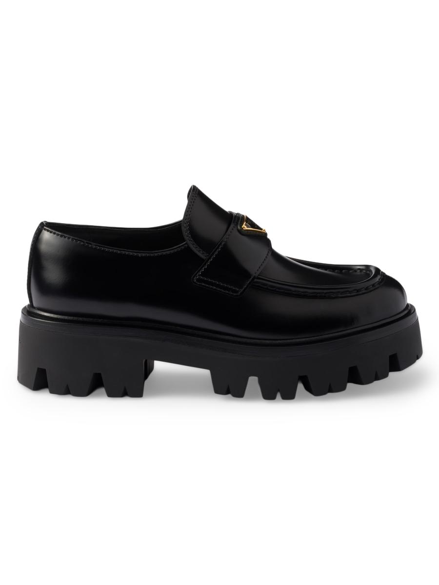 その他 MOKA Prada Women's Brushed Leather Loafers | Saks Fifth Avenue