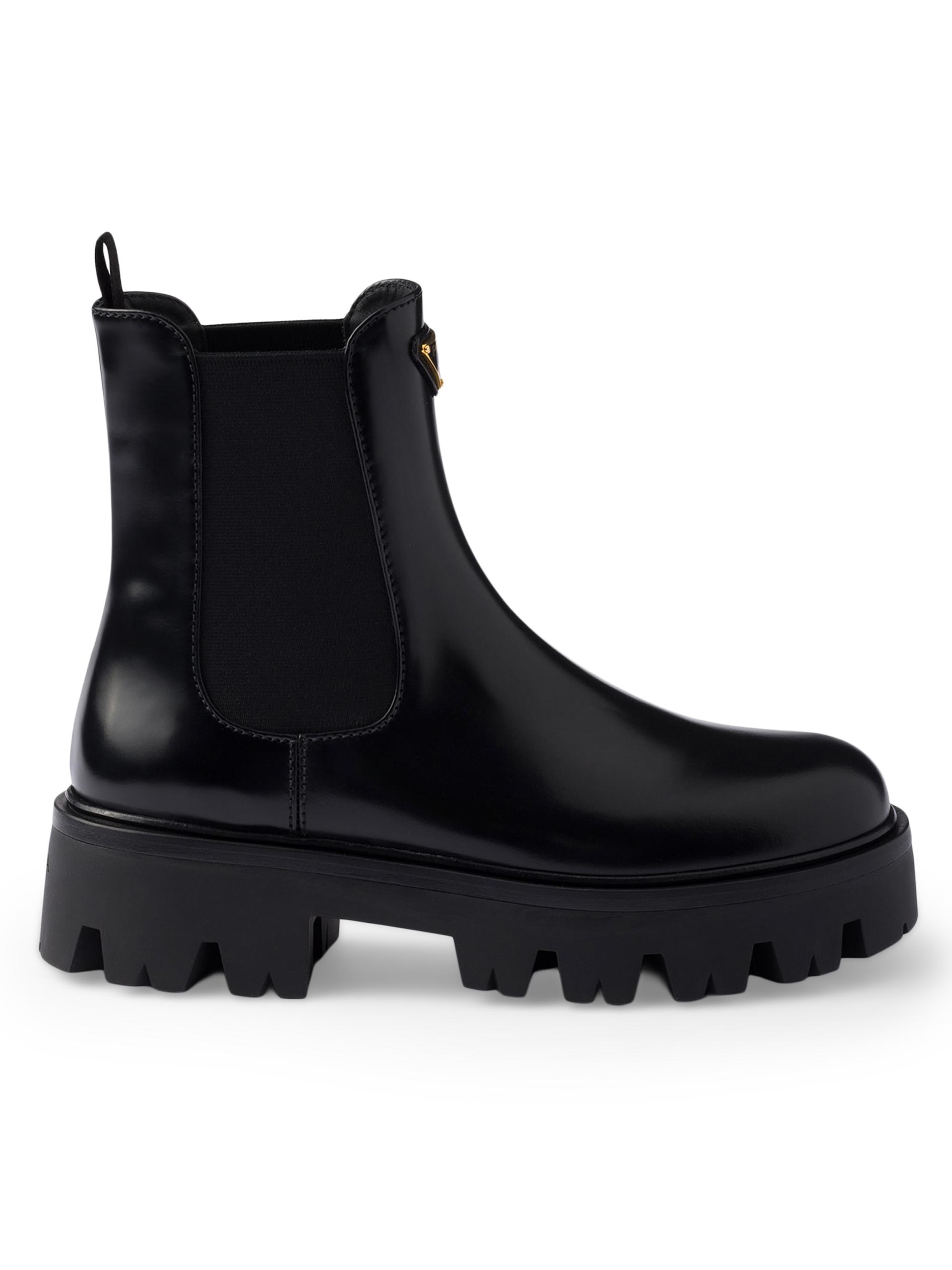 Prada Leather Chelsea Boots | Saks Fifth Avenue