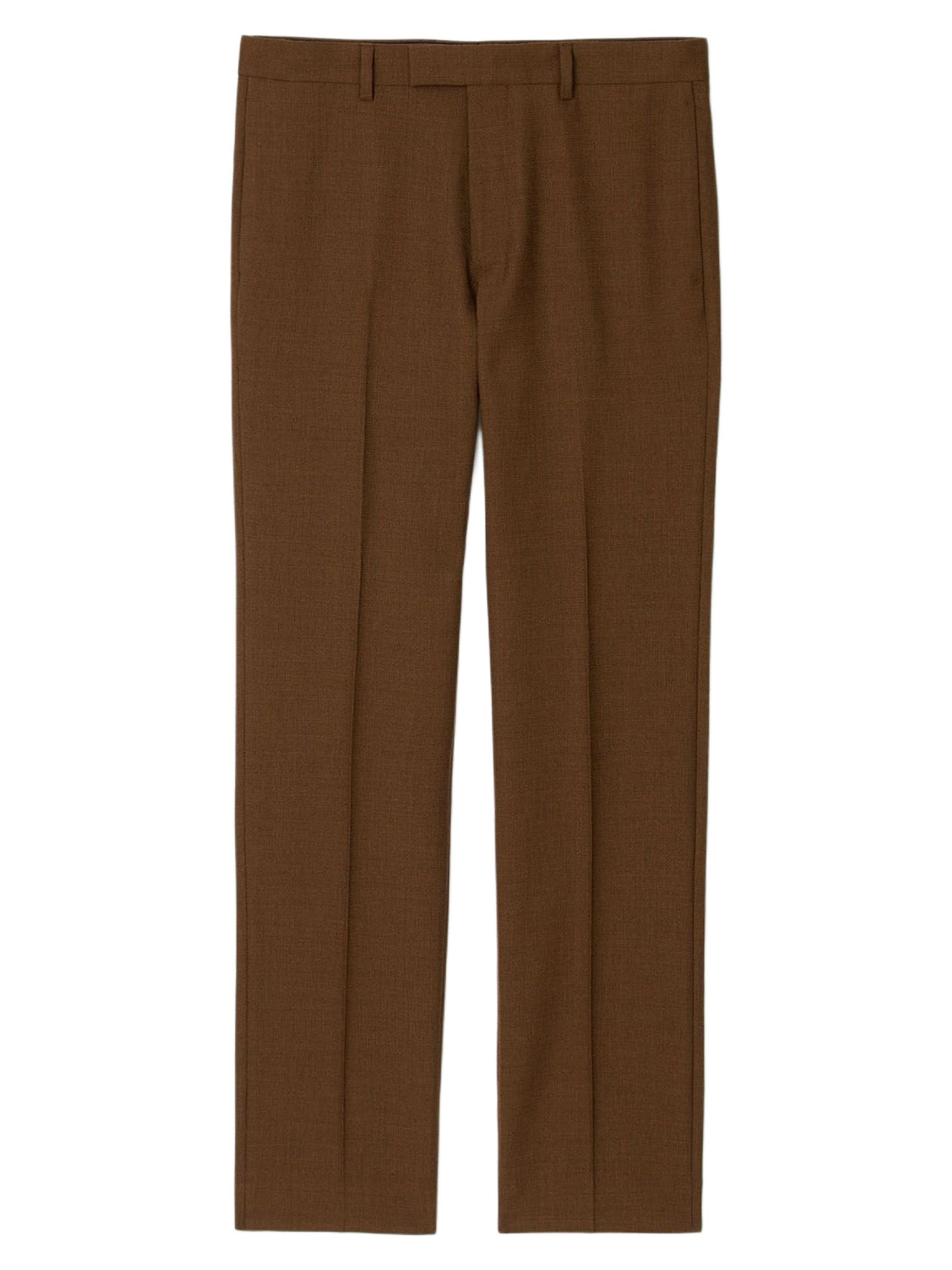 Sandro Men's Wool Trousers - Tobacco Brown
