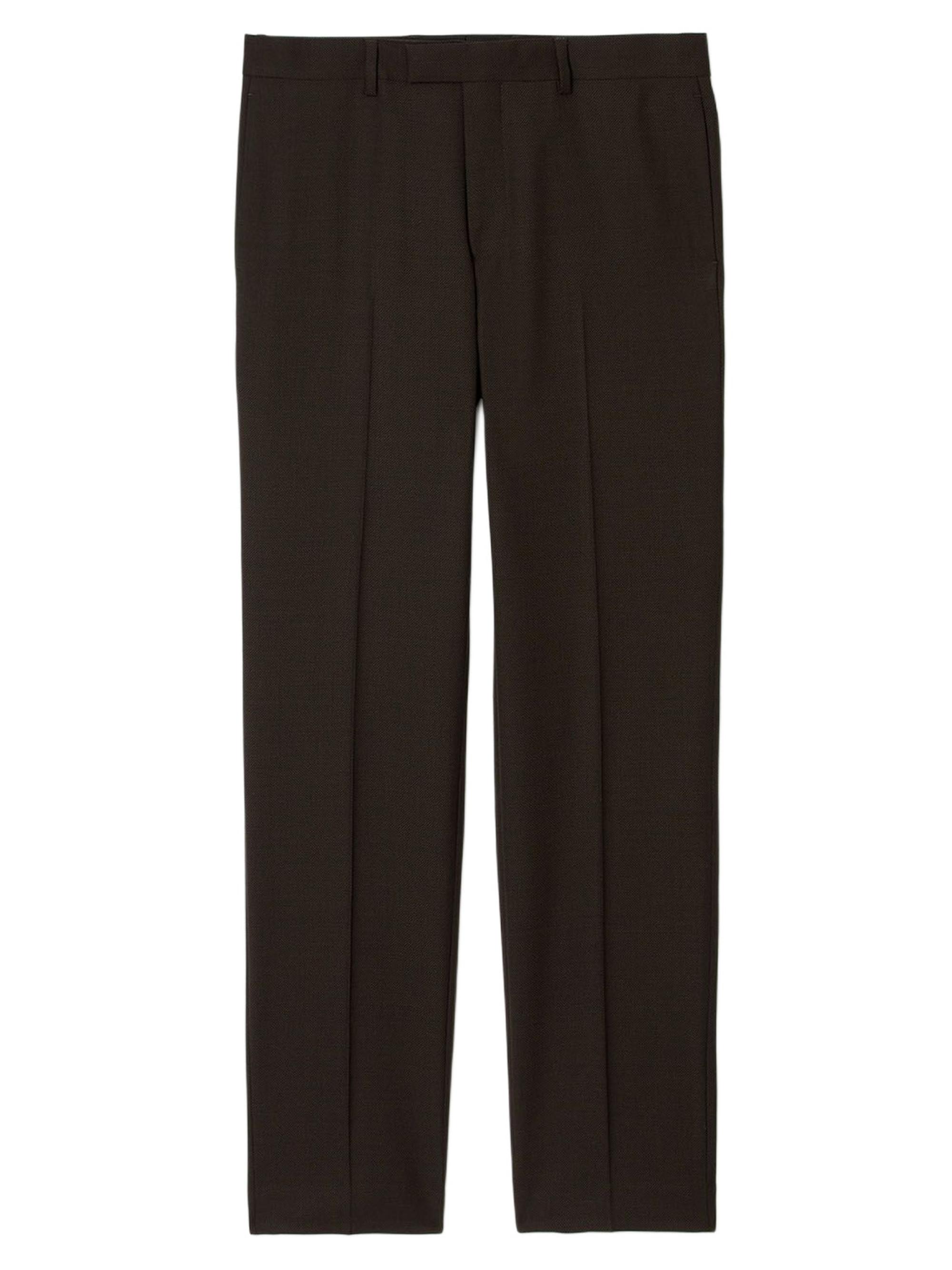 Sandro Men's Wool Suit Trousers - Chocolate