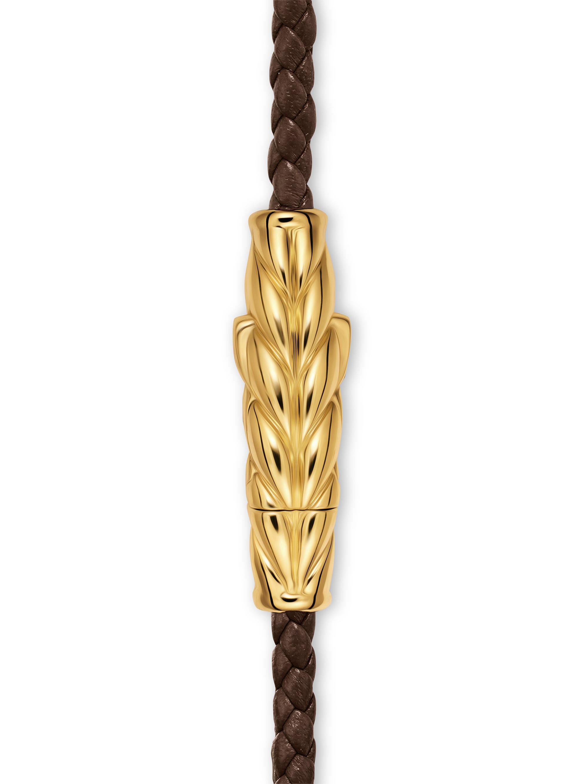 Chevron Triple Wrap Bracelet in Leather