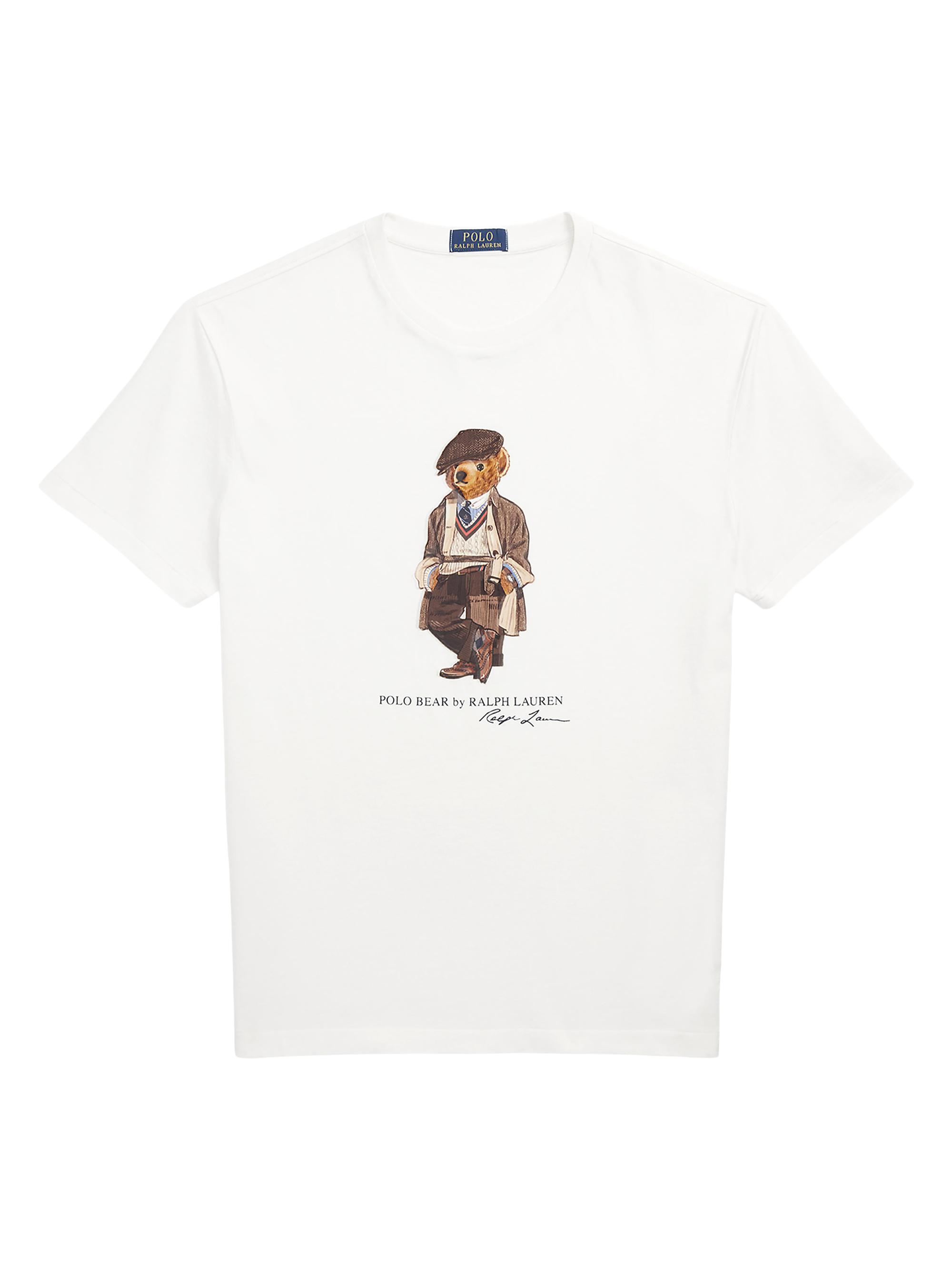 Polo Ralph Lauren Men's Polo Bear Classic-Fit T-Shirt - Deckwash White Heritage Bear