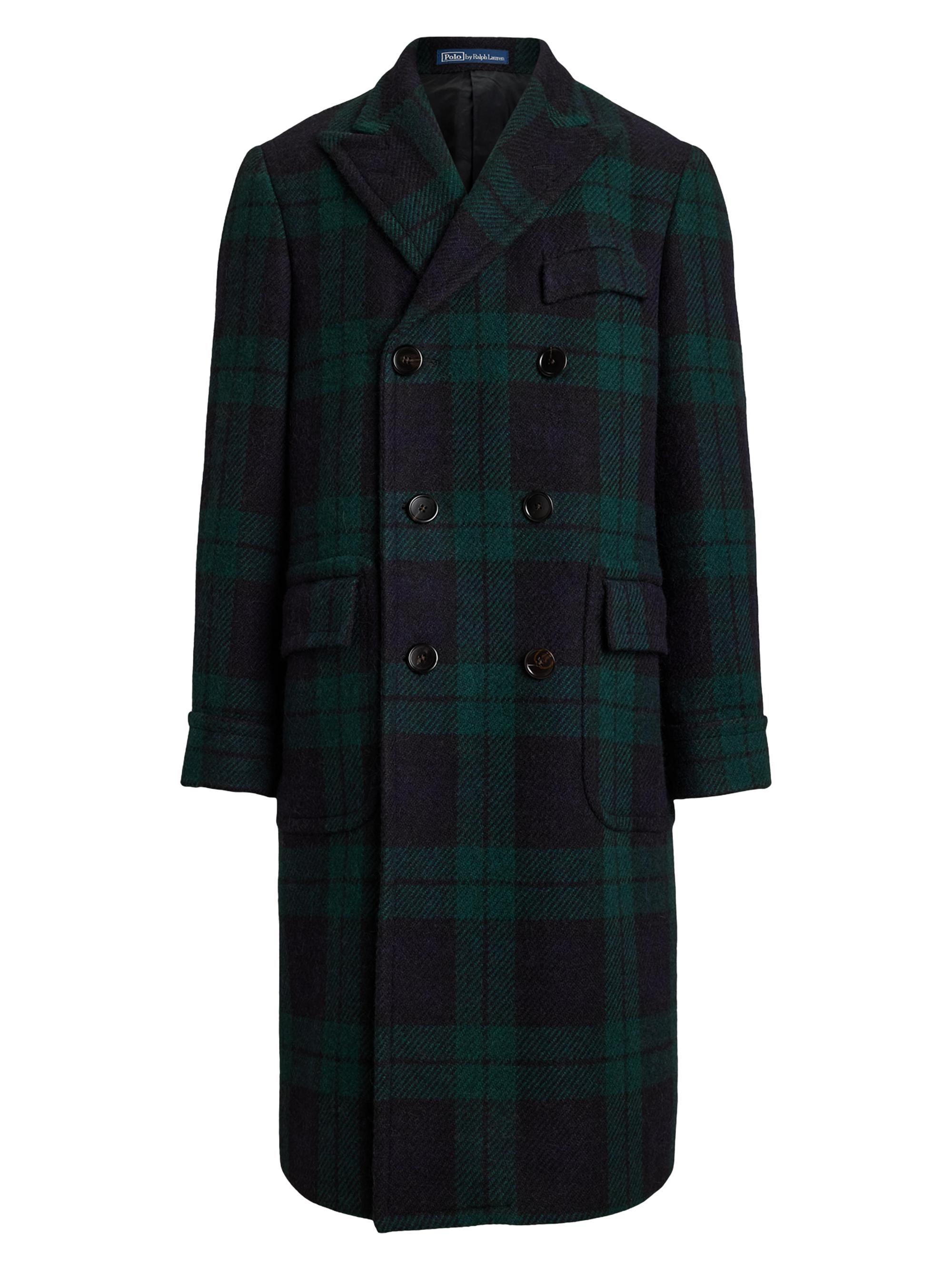 Polo Ralph Lauren The Plaid Wool Polo Coat | Saks Fifth Avenue