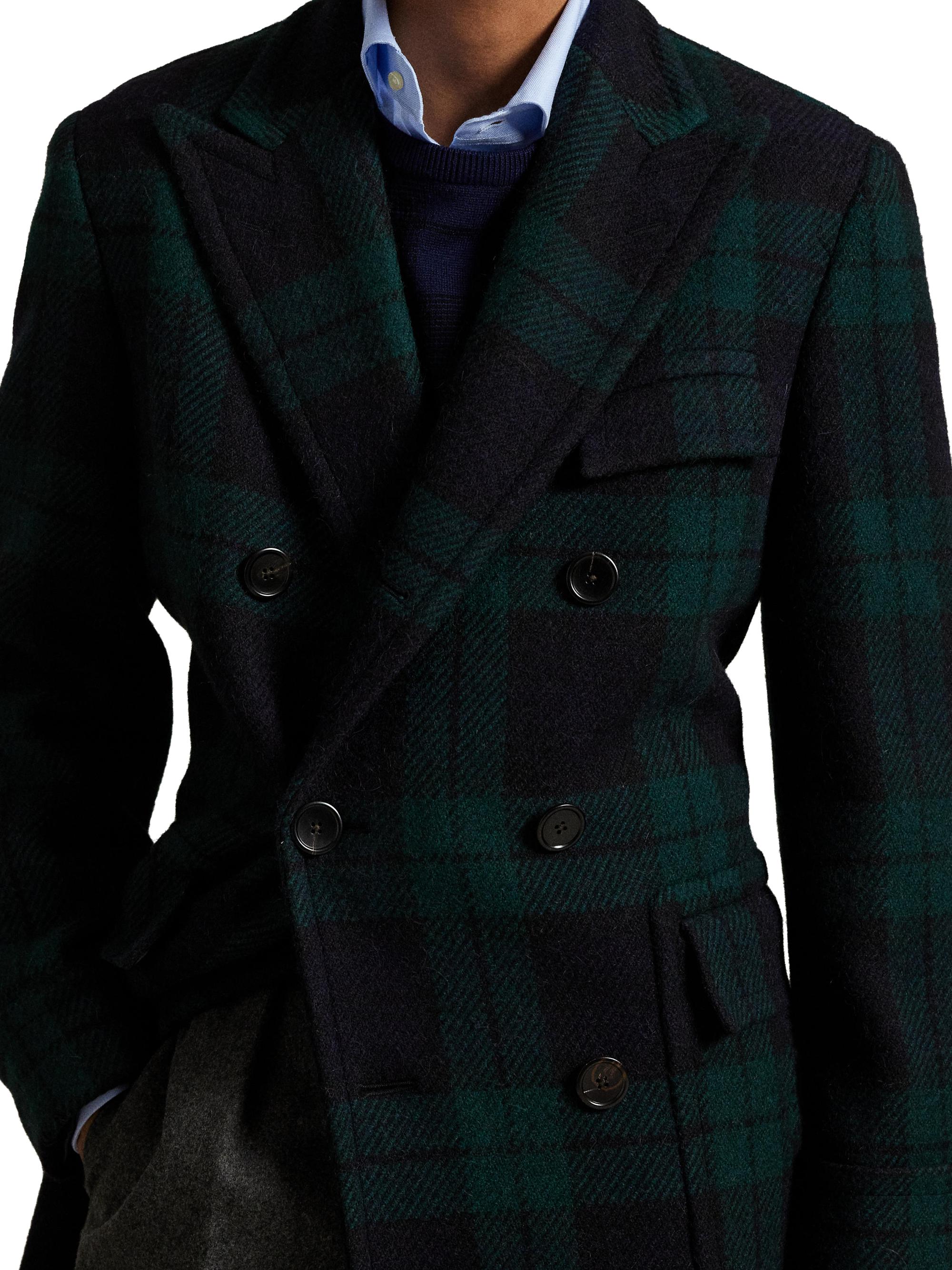 Polo Ralph Lauren The Plaid Wool Polo Coat | Saks Fifth Avenue