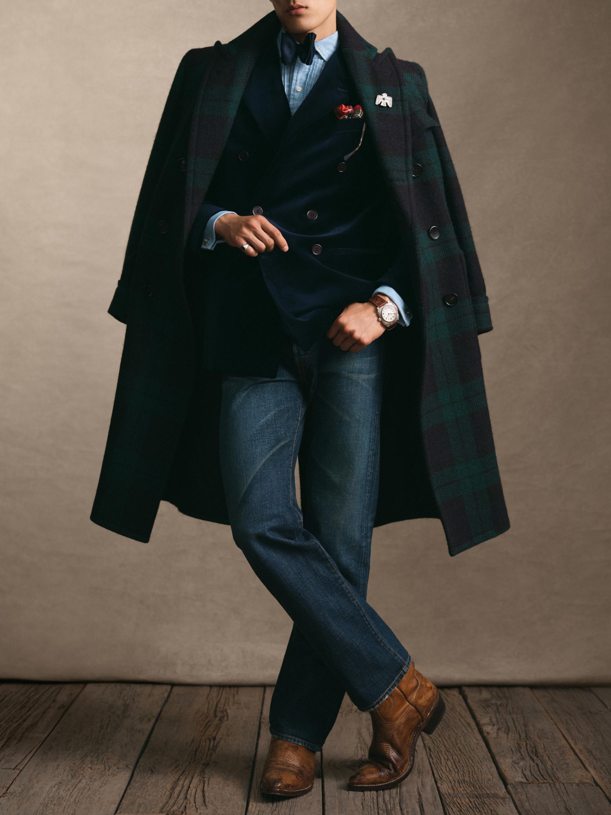 Polo Ralph Lauren The Plaid Wool Polo Coat | Saks Fifth Avenue