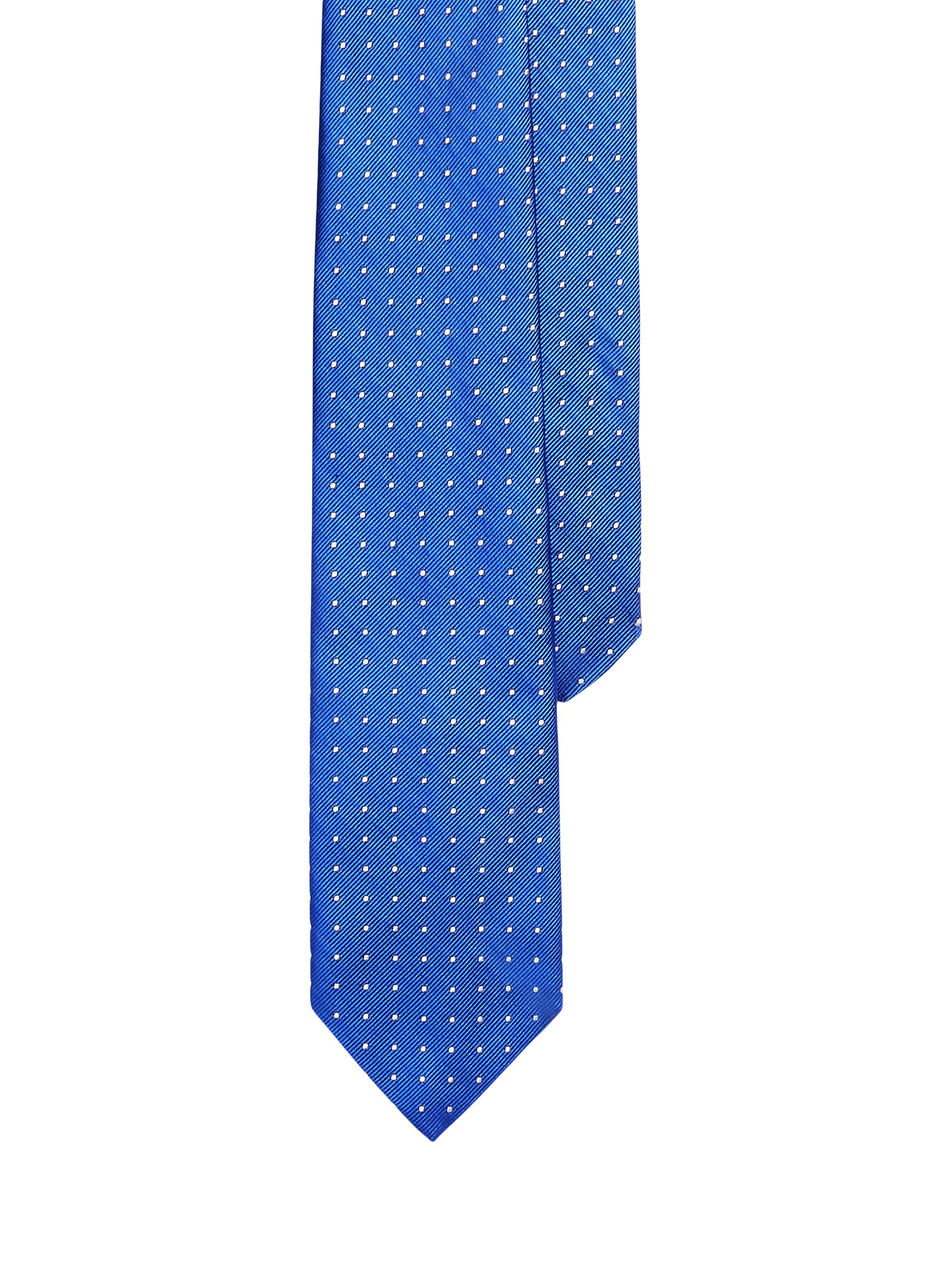 Polo Ralph Lauren Men's Polka Dot Silk Narrow Tie - Blue White