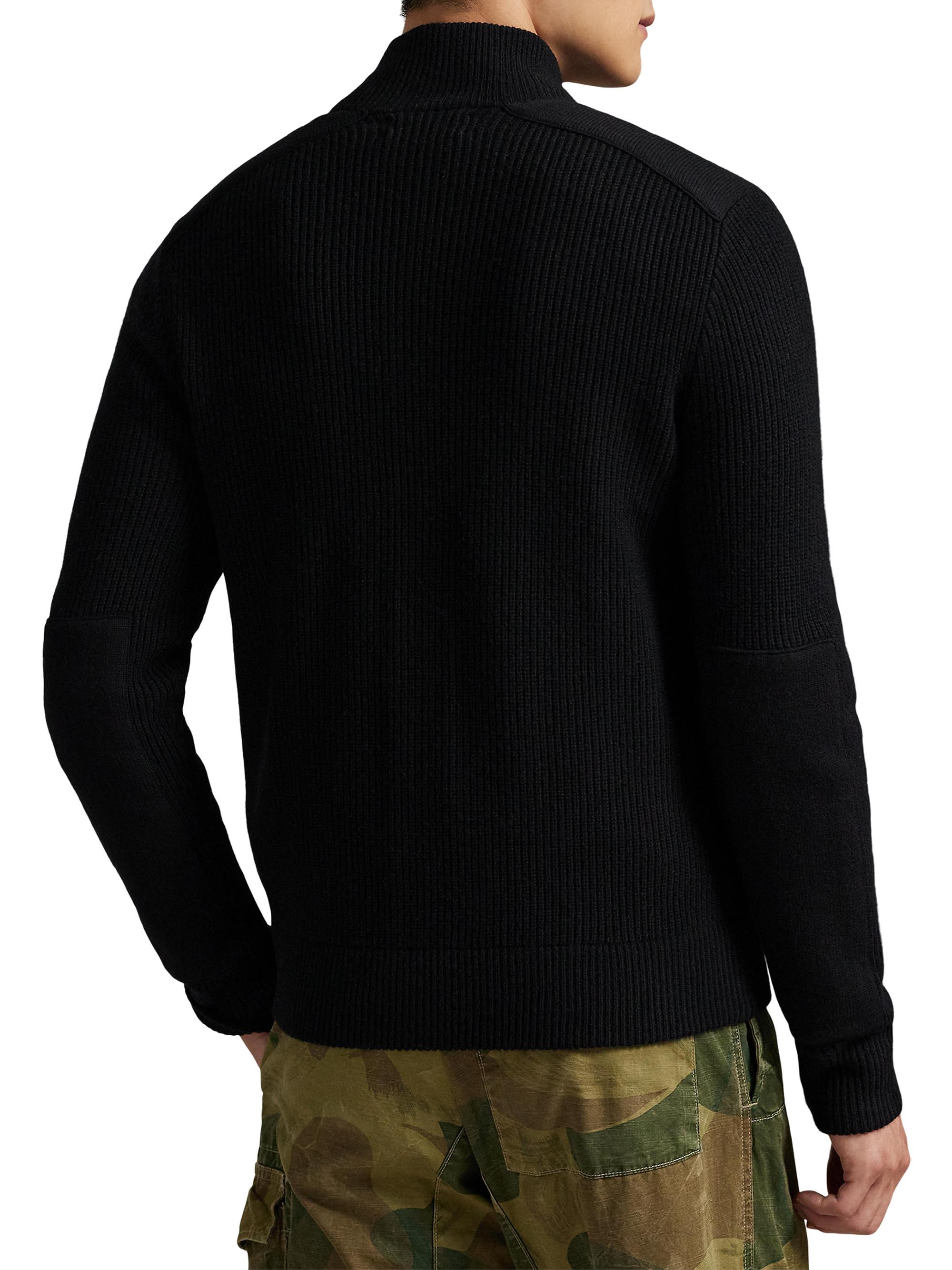 Polo Ralph Lauren Wool Mock Turtleneck Cardigan | Saks Fifth Avenue