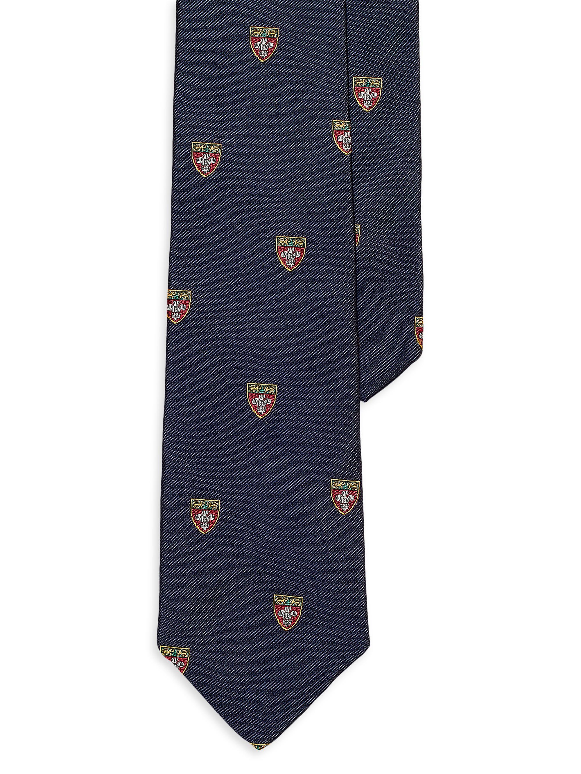 Polo Ralph Lauren Men's Silk Repp Narrow Club Tie - Navy