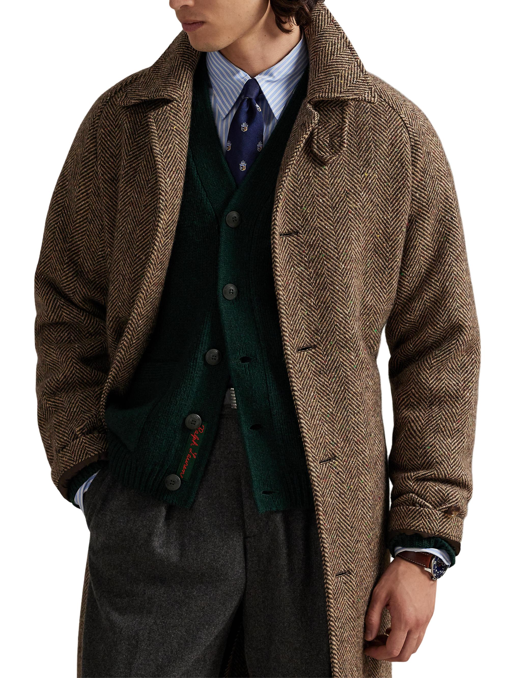 Polo Ralph Lauren Donegal Tweed Balmacaan Coat | Saks Fifth Avenue