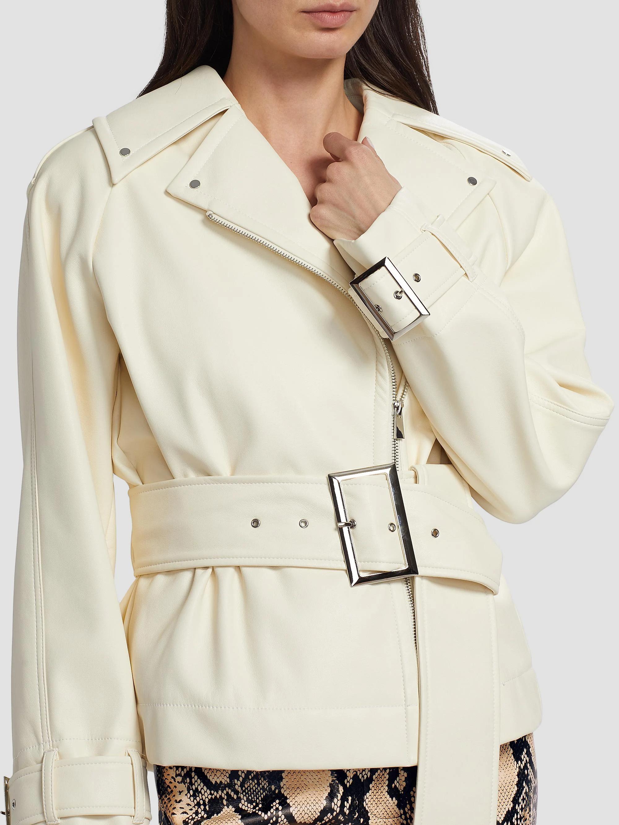 Toccin Faux Leather Belted Biker Jacket | Saks Fifth Avenue