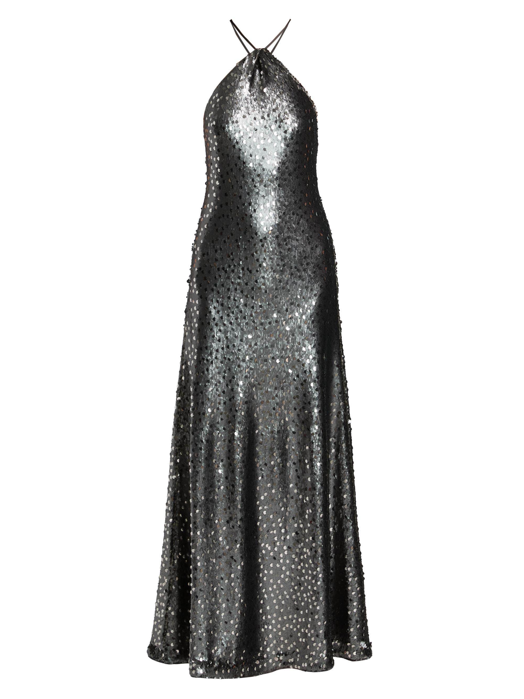 Toccin Women's Monica Sequined Gown - Gunmetal