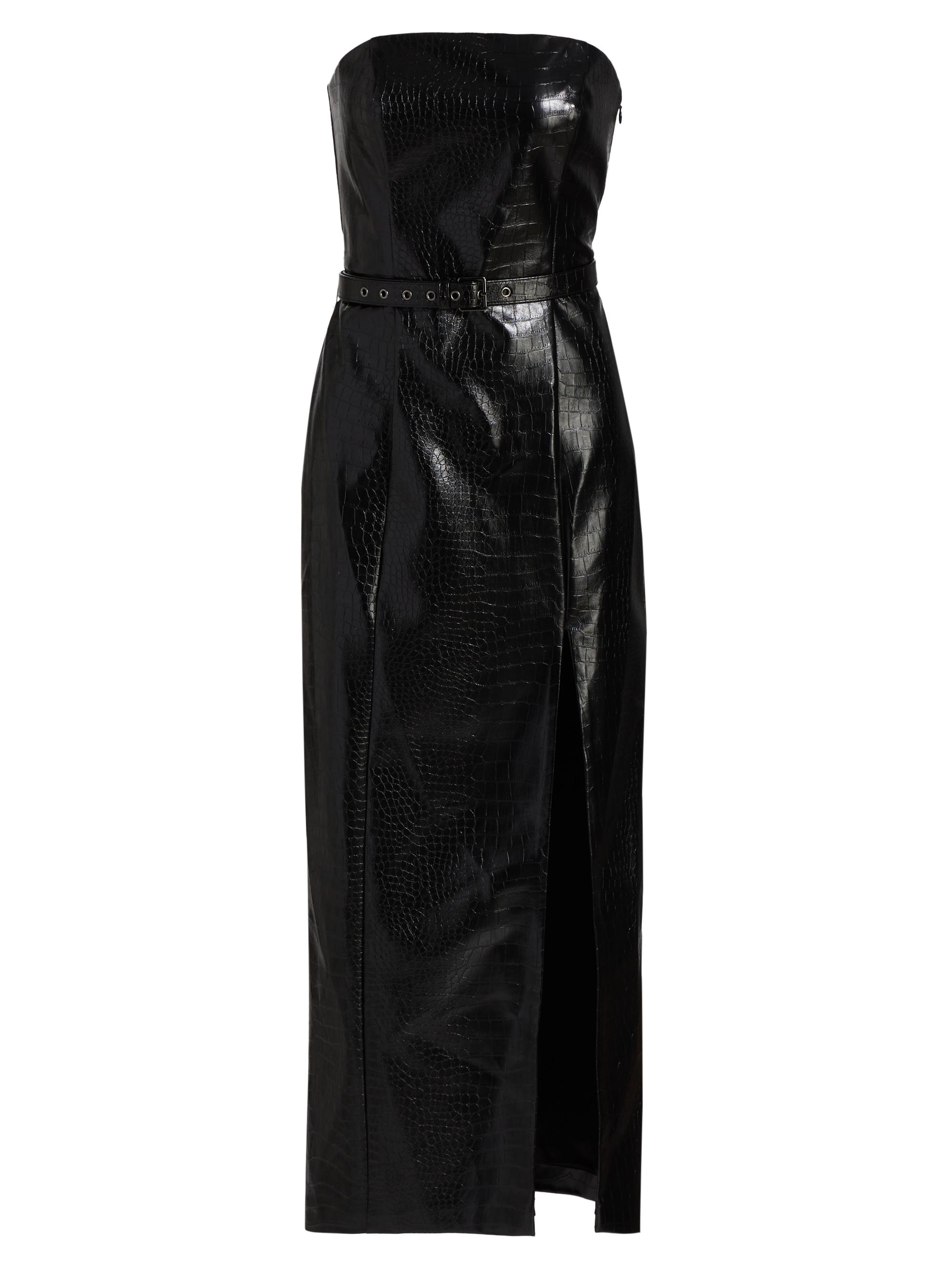 Toccin Vivian Bandeau Croc-Embossed Midi-Dress | Saks Fifth Avenue