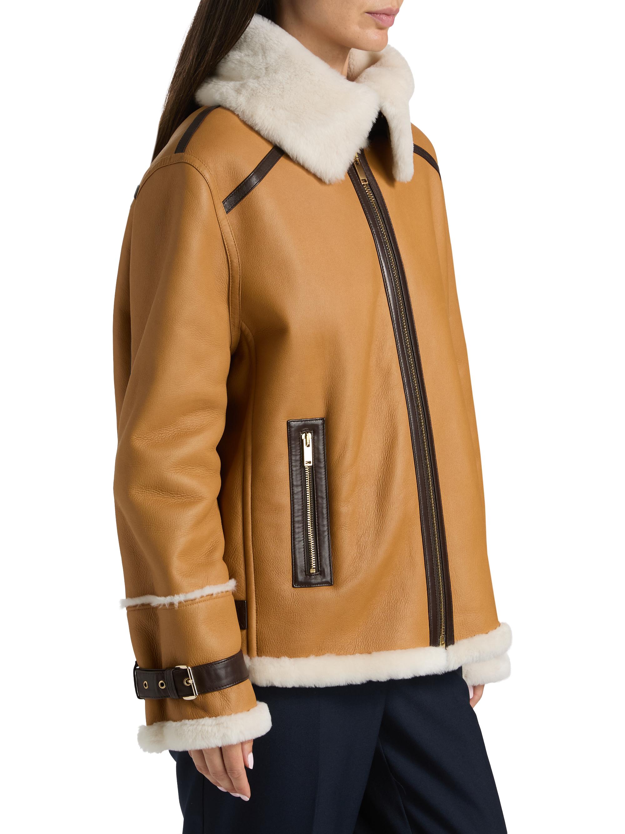 Toccin Minna Leather & Shearling Jacket | Saks Fifth Avenue
