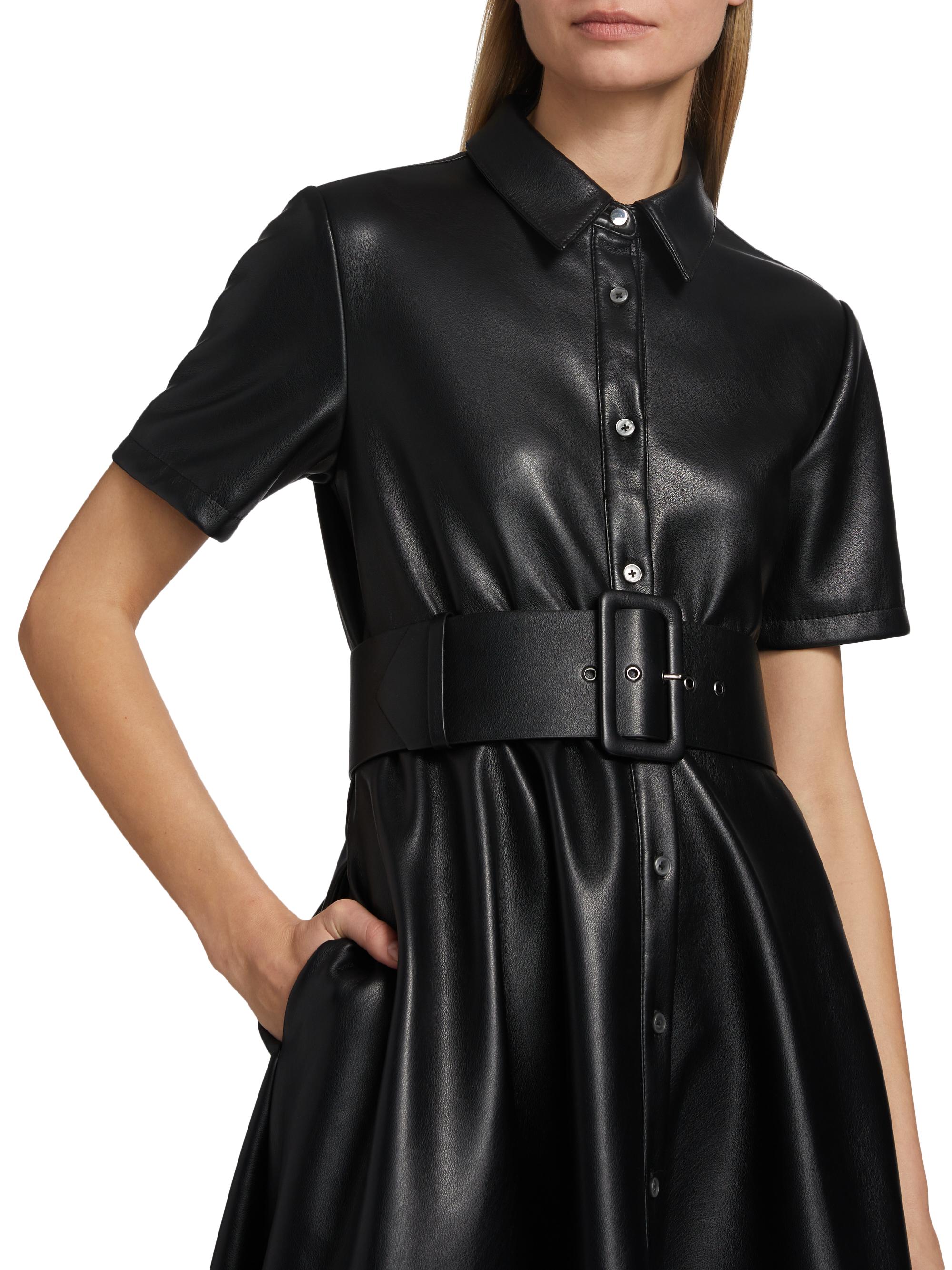 Toccin womens Jean Shirtdress, 0, Black, Women's