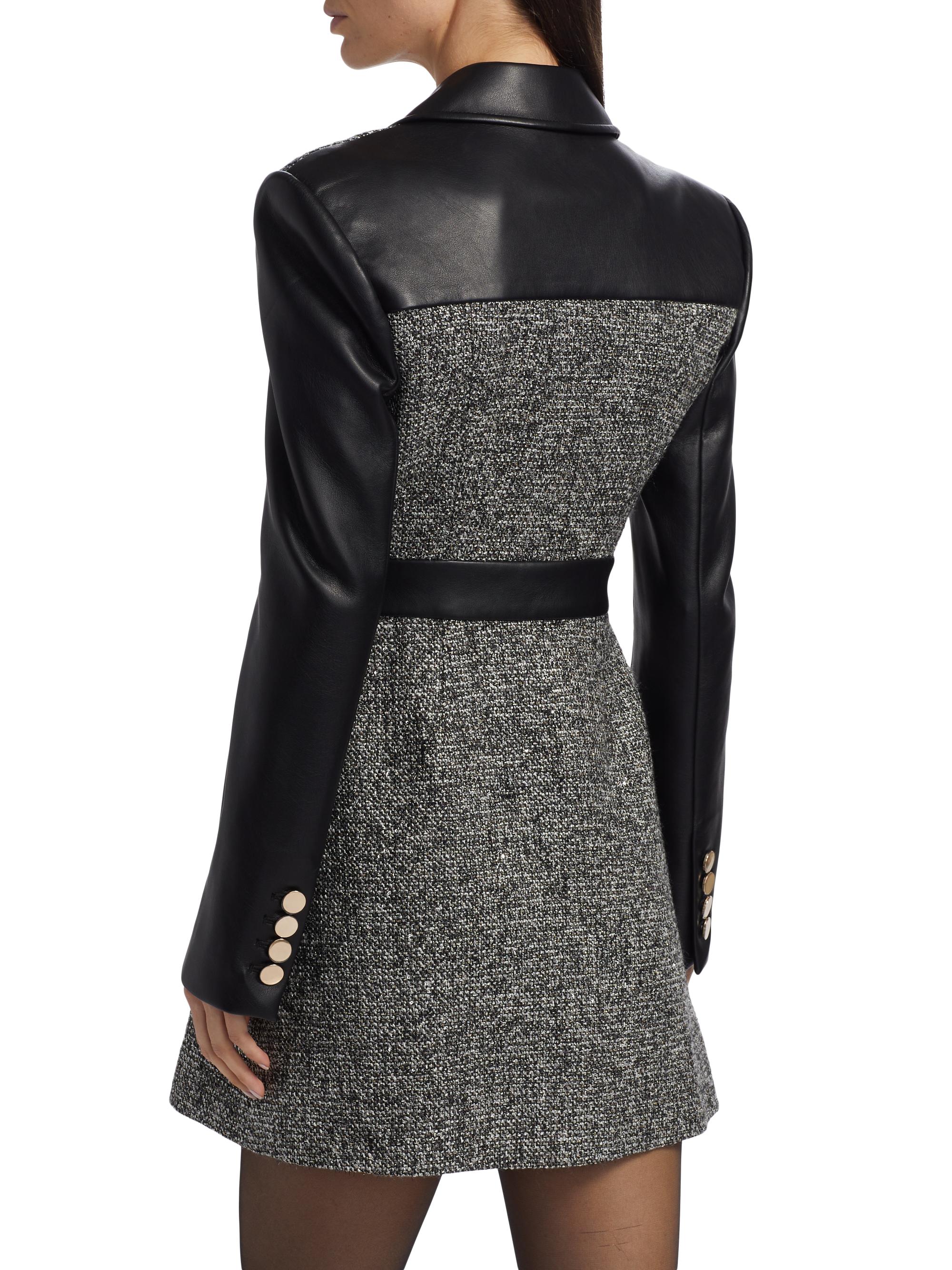 Toccin Tara Tweed Wrap Dress | Saks Fifth Avenue