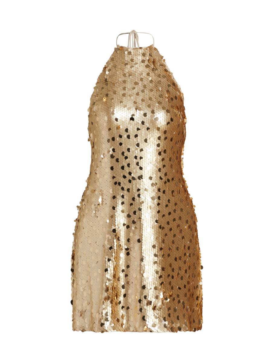 Toccin Women's Micky Sequin Shift Minidress In Gold