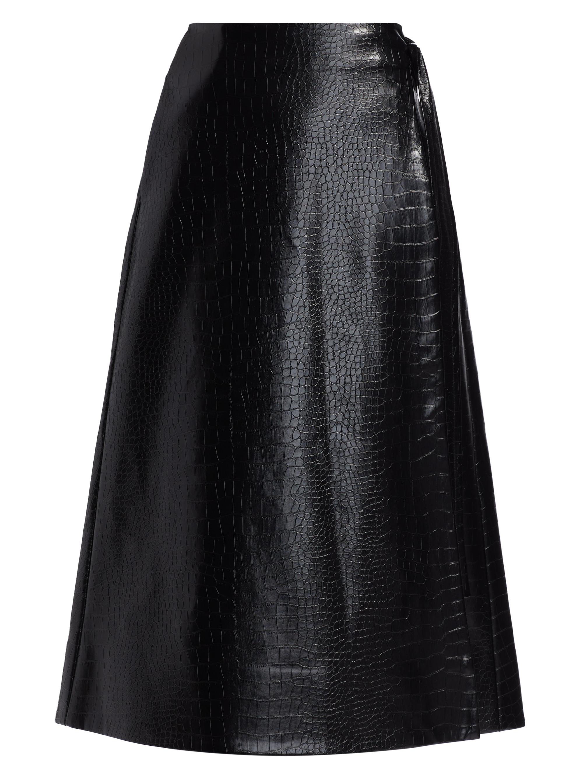 Cinq à Sept Macey Faux-Leather Midi Skirt | Saks Fifth Avenue